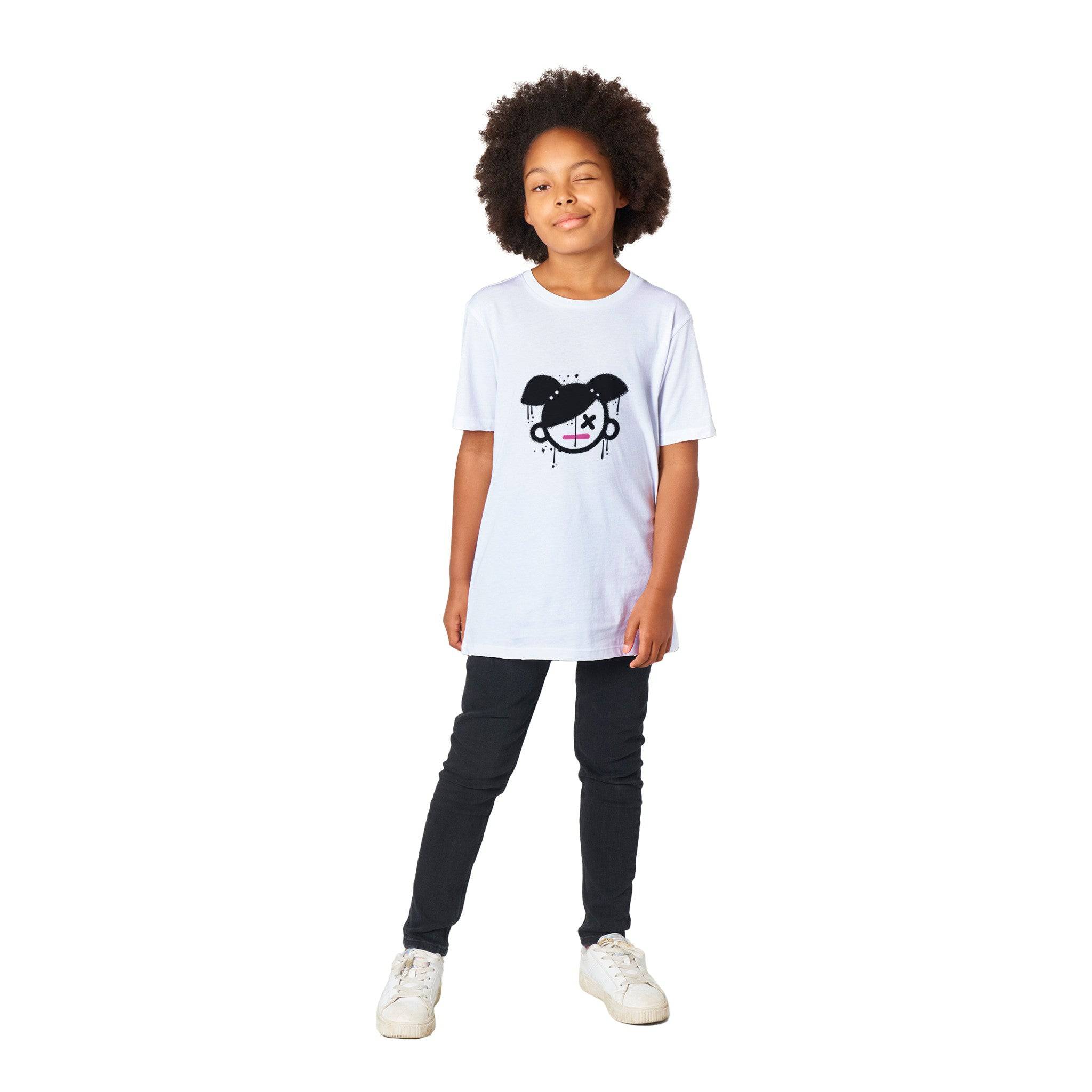 Organic Kids Crewneck T-shirt/Girly - Enet Images