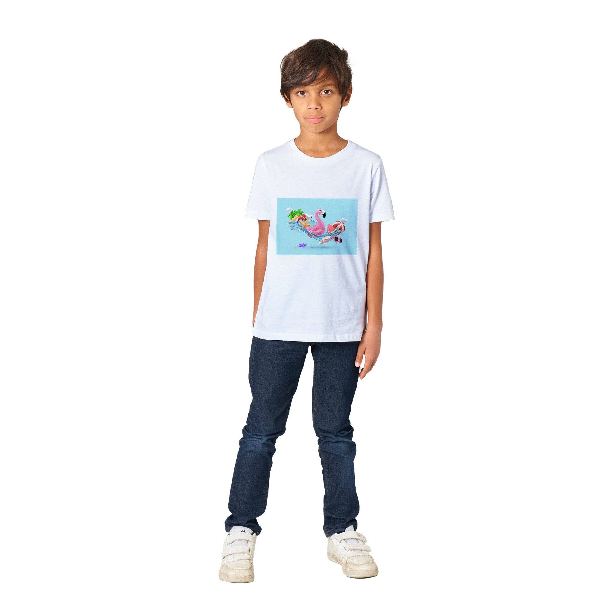 Organic Kids Crewneck T-shirt/Summer-Tools - Enet Images