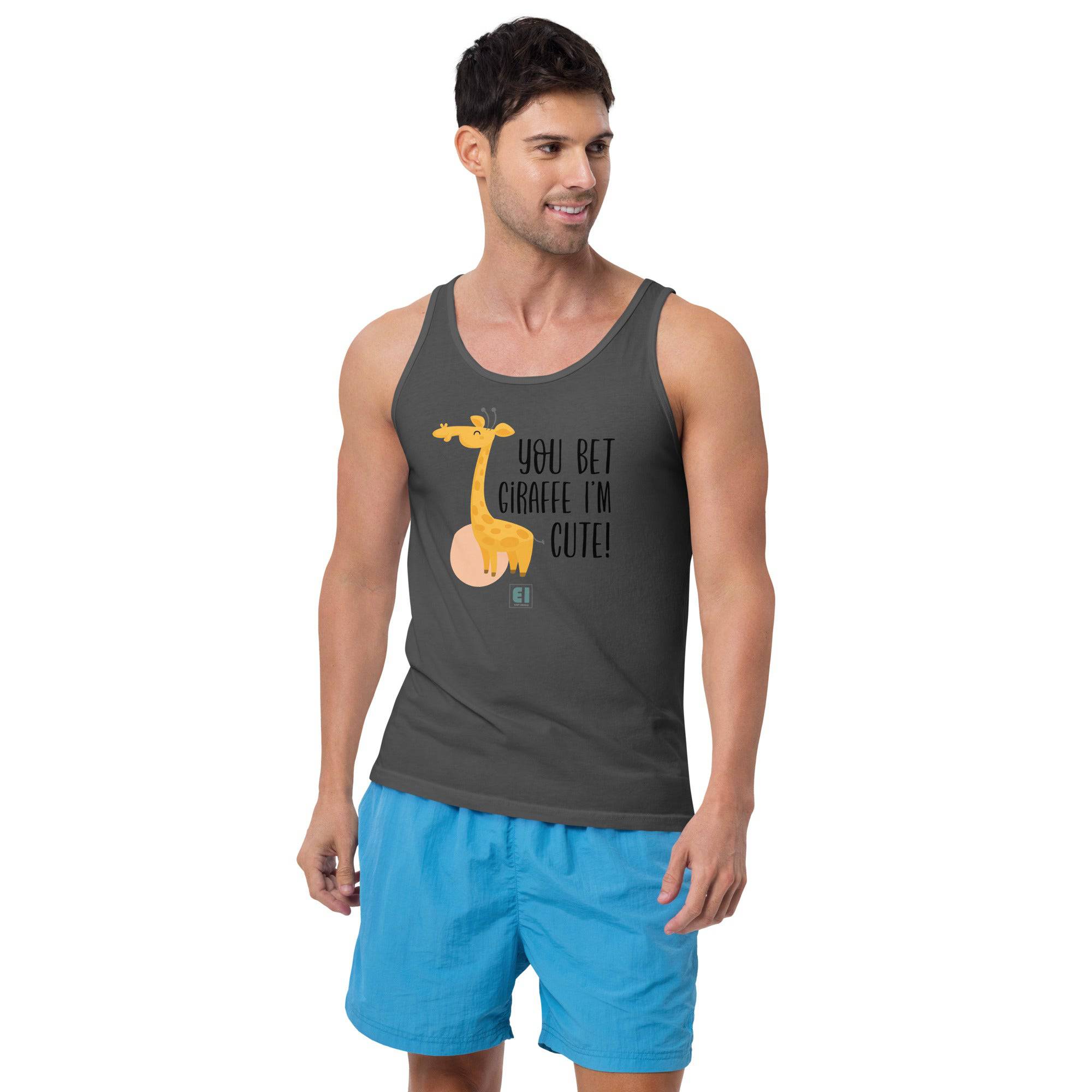 Men’s Staple Tank Top/Giraffe - Enet Images