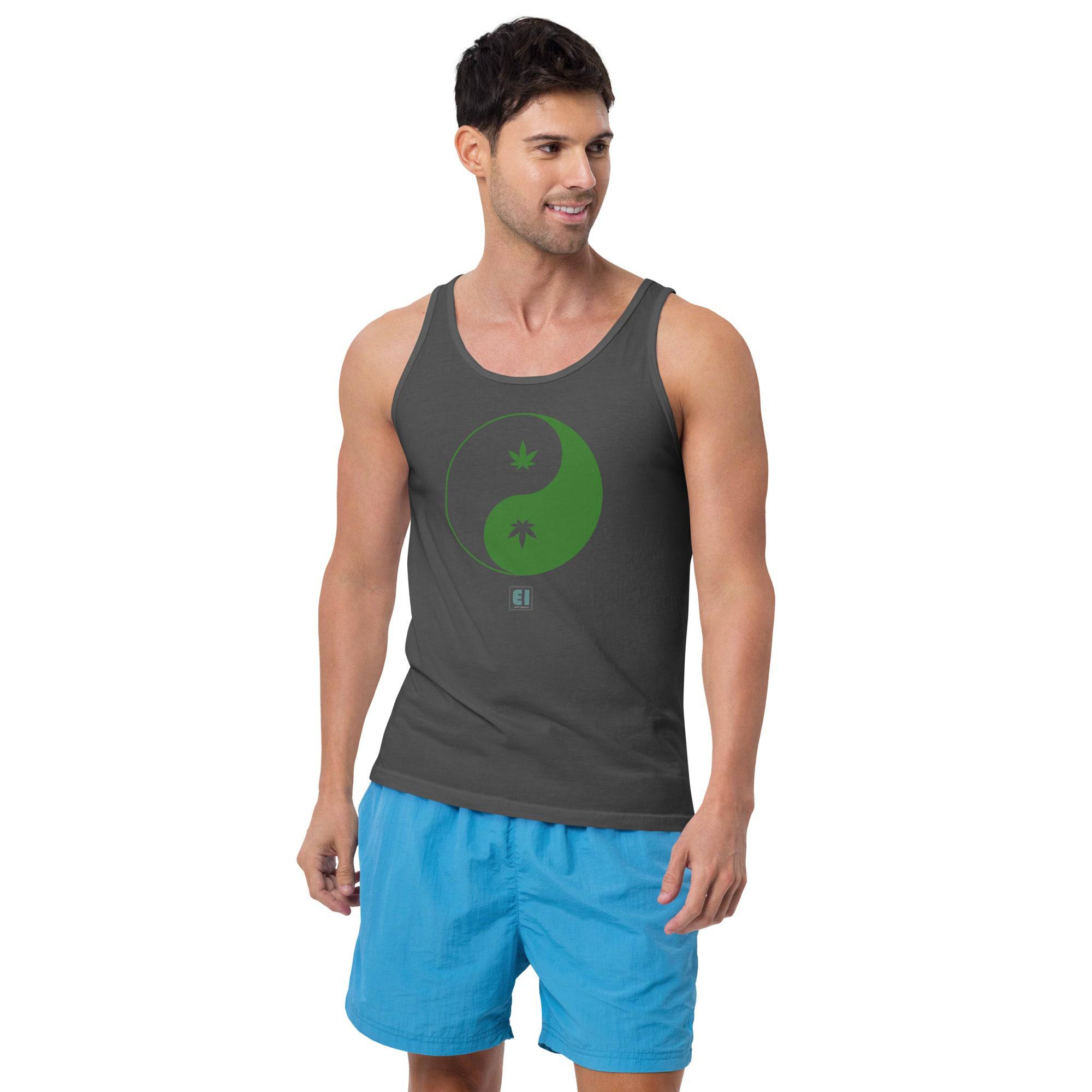 Men’s Staple Tank Top/Canabis - Enet Images