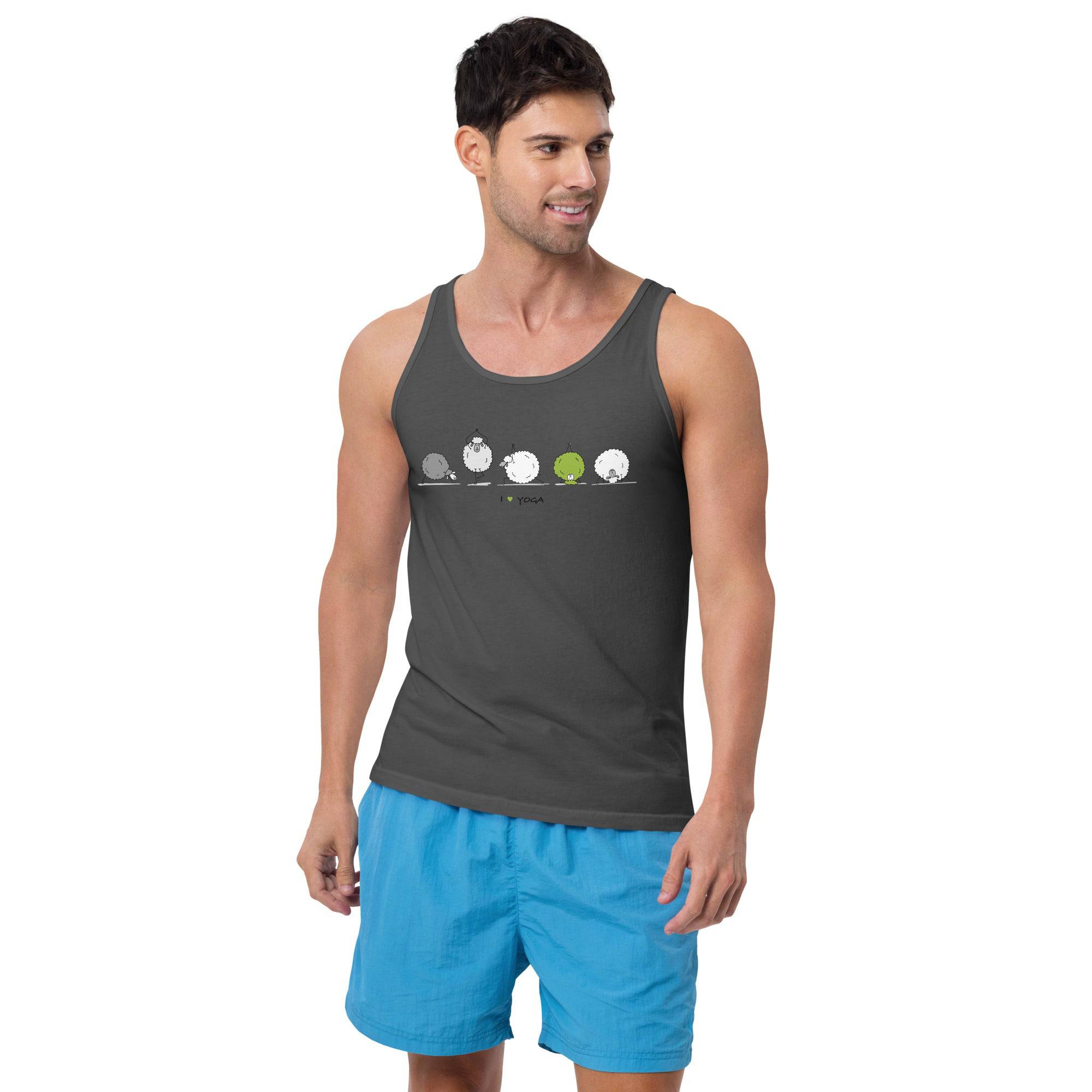 Men’s Staple Tank Top/Yoga-Sheep - Enet Images