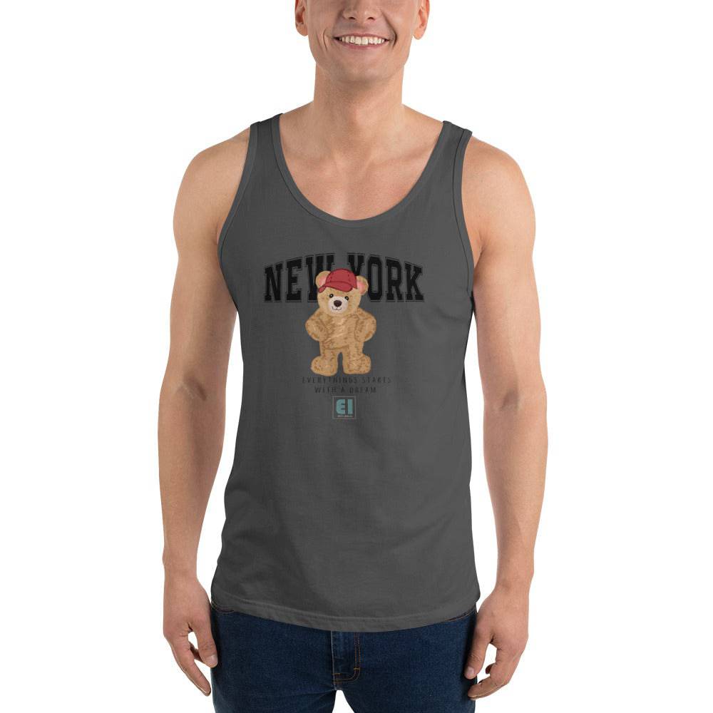Men’s Staple Tank Top/Teddy-Bear-New-York - Enet Images