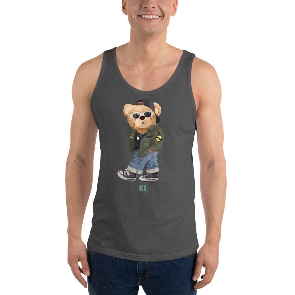 Men’s Staple Tank Top/Teddy-Bear-Street-Guy - Enet Images