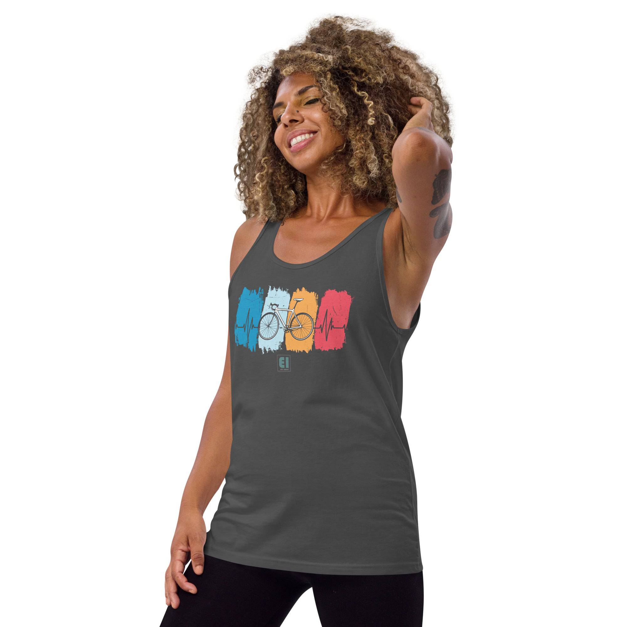 Men’s Staple Tank Top/Bicycle-Ride - Enet Images