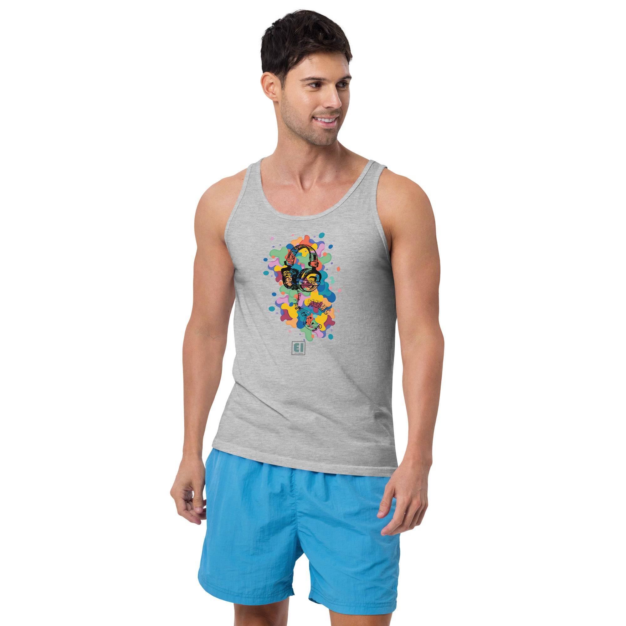 Men’s Staple Tank Top/Music - Enet Images