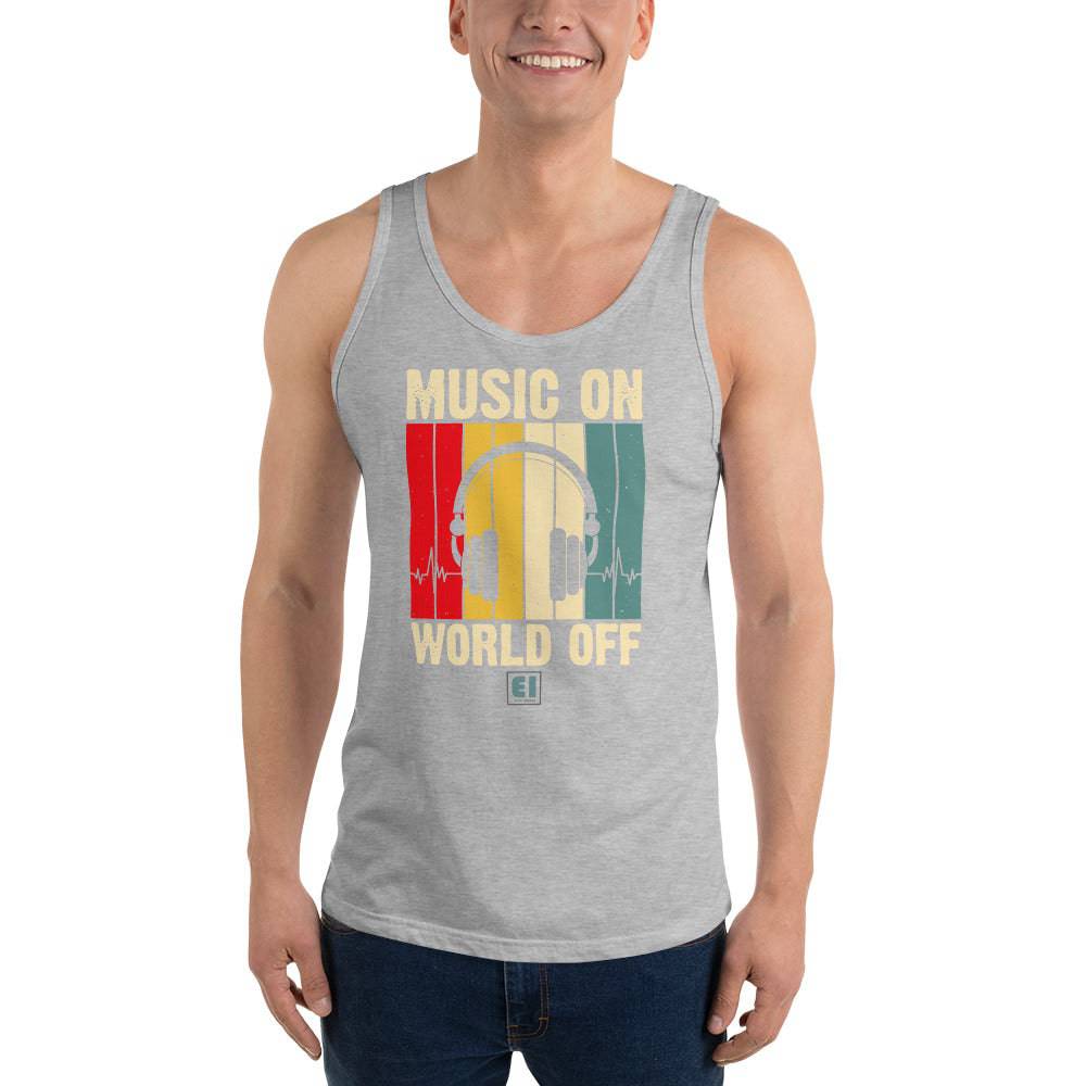 Men’s Staple Tank Top/Music-On - Enet Images