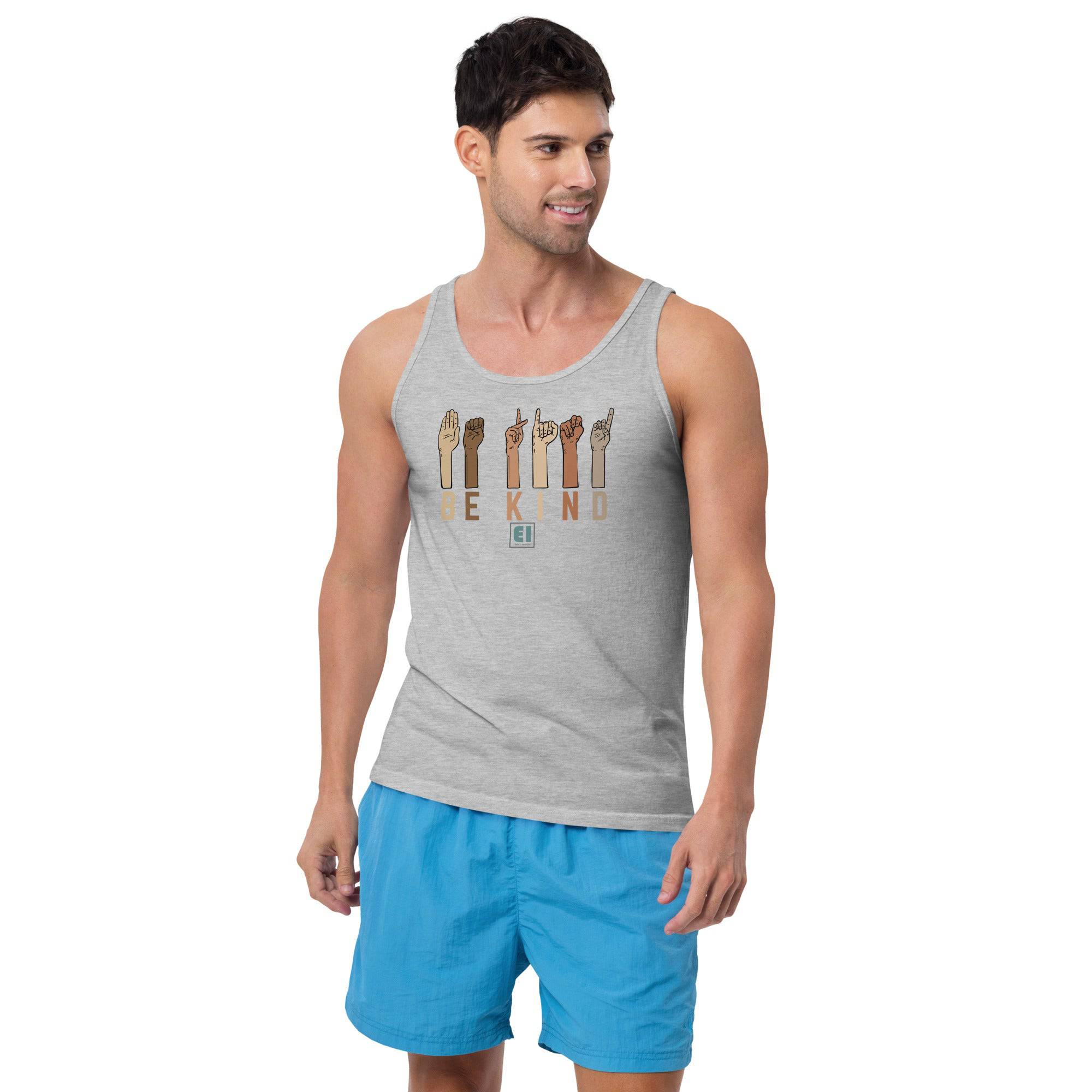 Men’s Staple Tank Top/Be-Kind - Enet Images