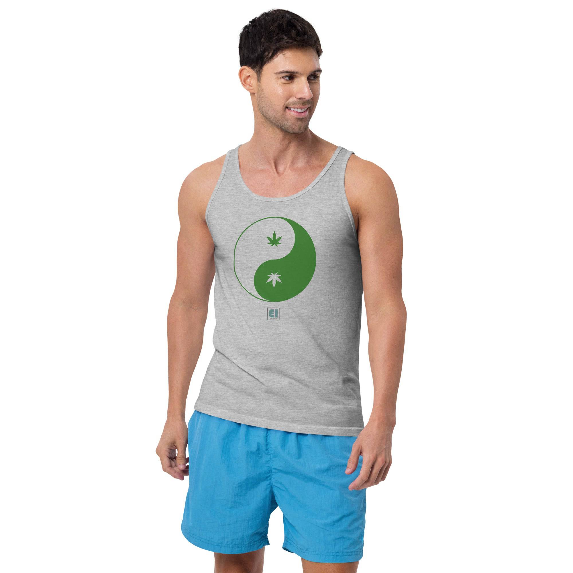 Men’s Staple Tank Top/Canabis - Enet Images