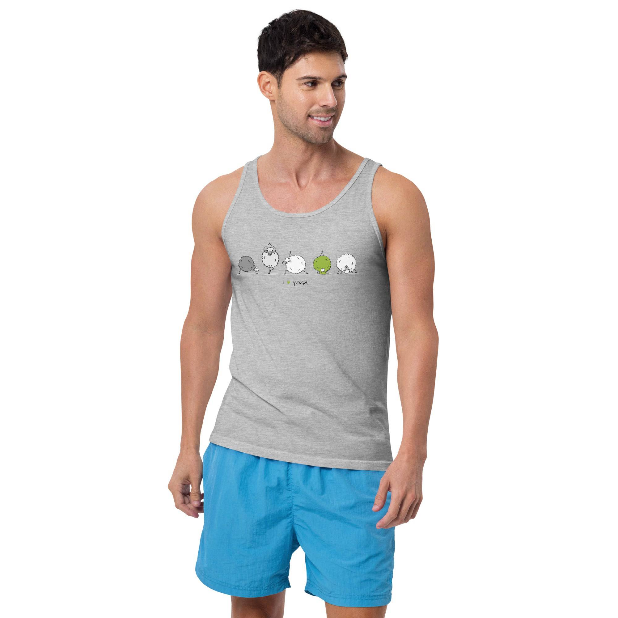 Men’s Staple Tank Top/Yoga-Sheep - Enet Images