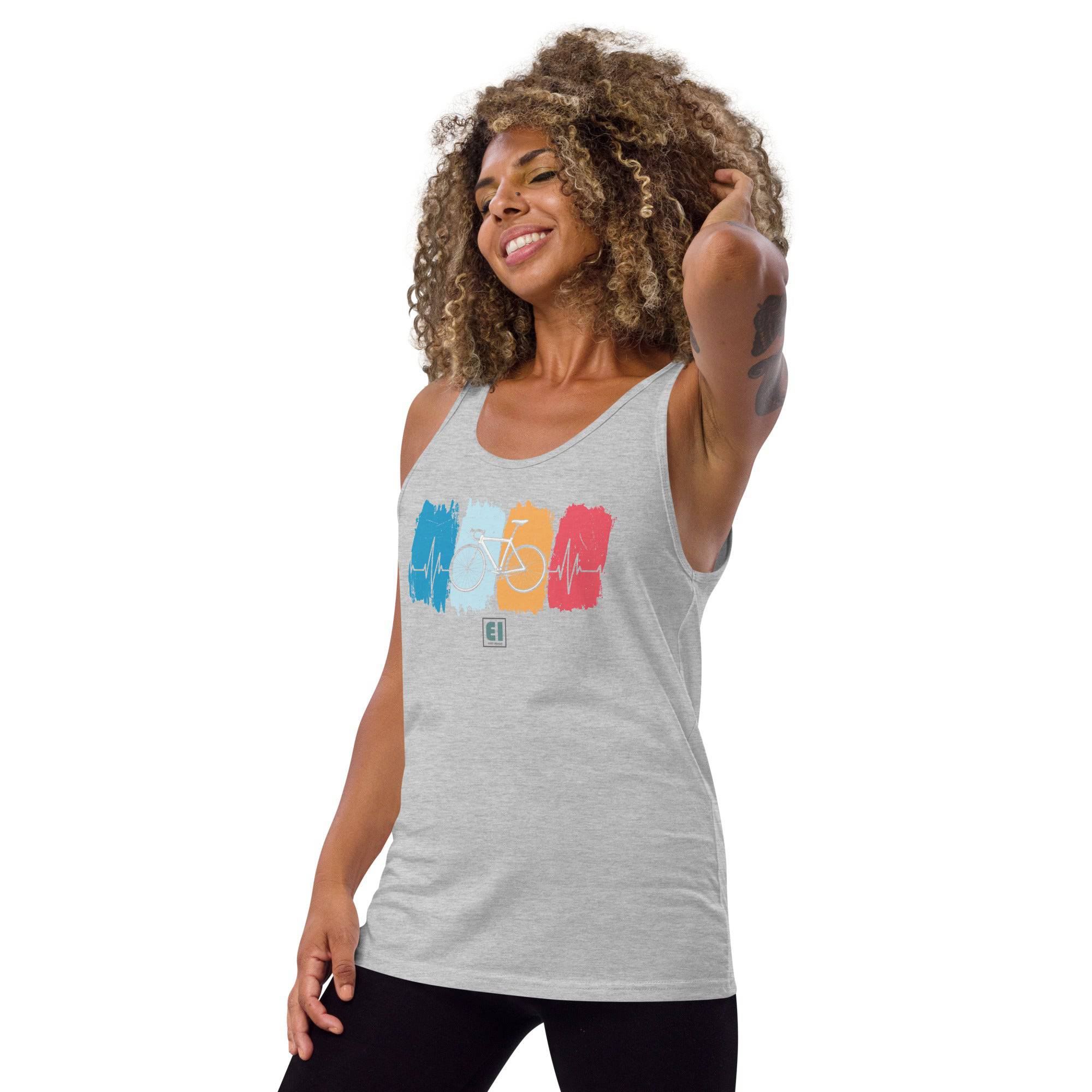 Men’s Staple Tank Top/Bicycle-Ride - Enet Images