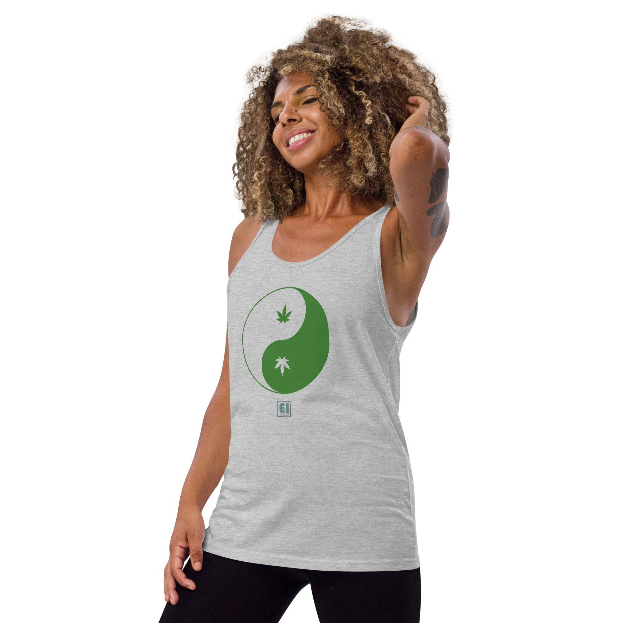Men’s Staple Tank Top/Canabis - Enet Images