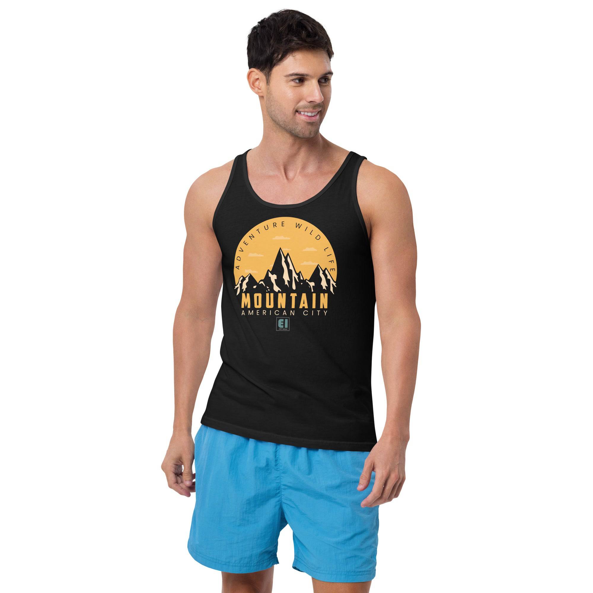 Men’s Staple Tank Top/Mountains - Enet Images