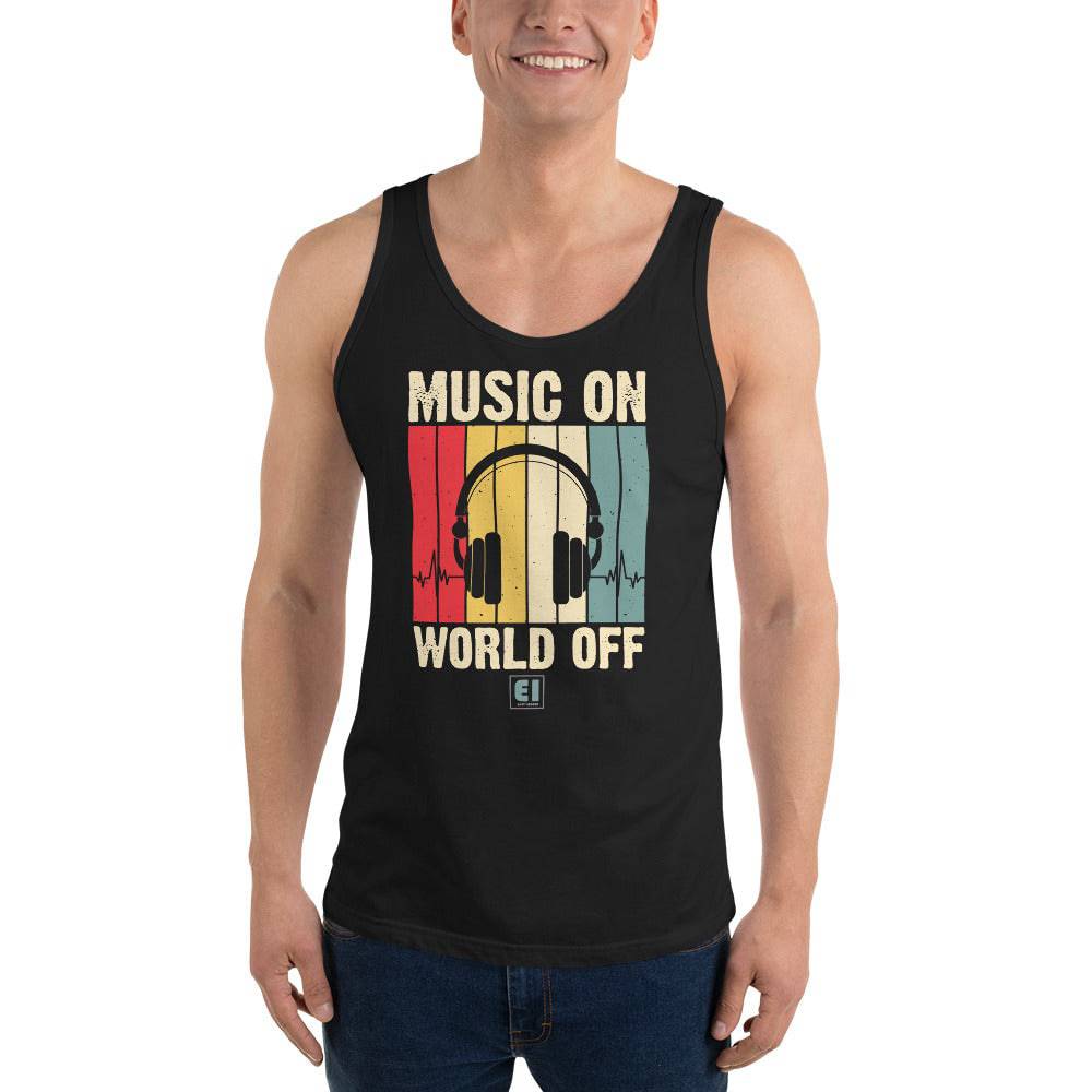 Men’s Staple Tank Top/Music-On - Enet Images