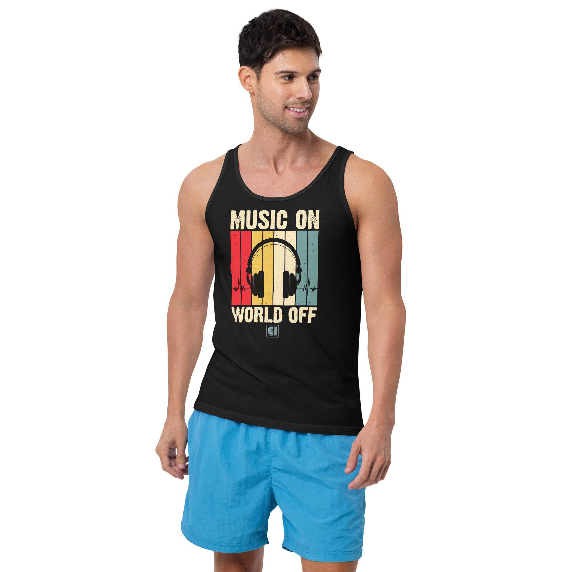Men’s Staple Tank Top/Music-On - Enet Images