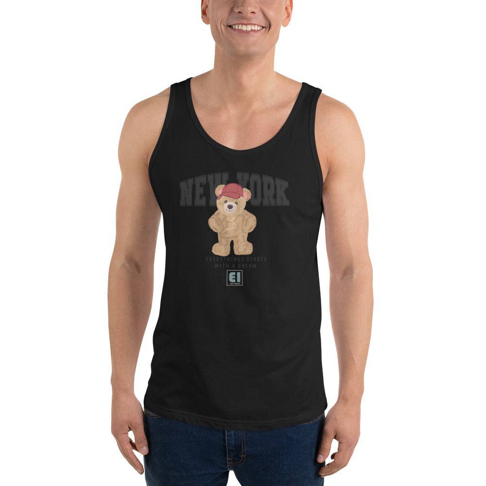 Men’s Staple Tank Top/Teddy-Bear-New-York - Enet Images