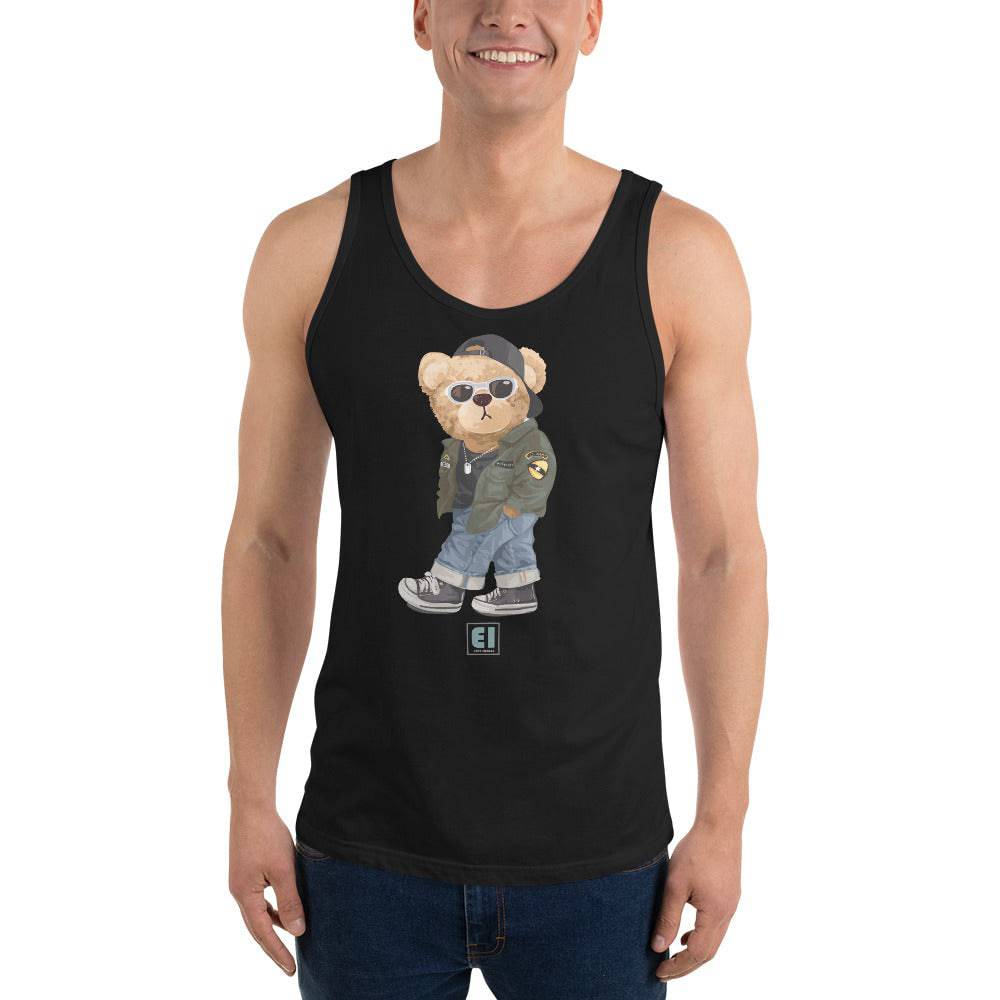 Men’s Staple Tank Top/Teddy-Bear-Street-Guy - Enet Images