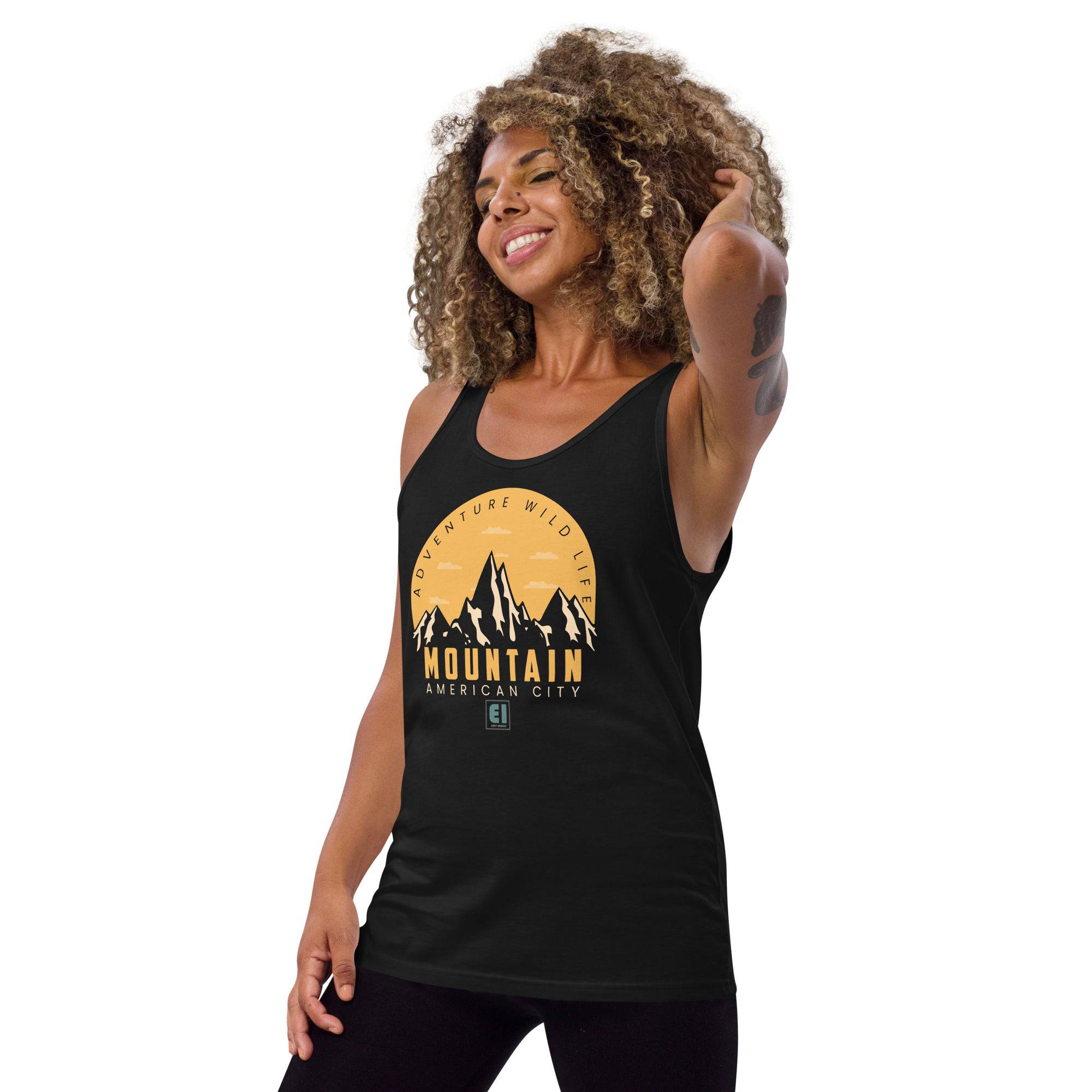 Men’s Staple Tank Top/Mountains - Enet Images