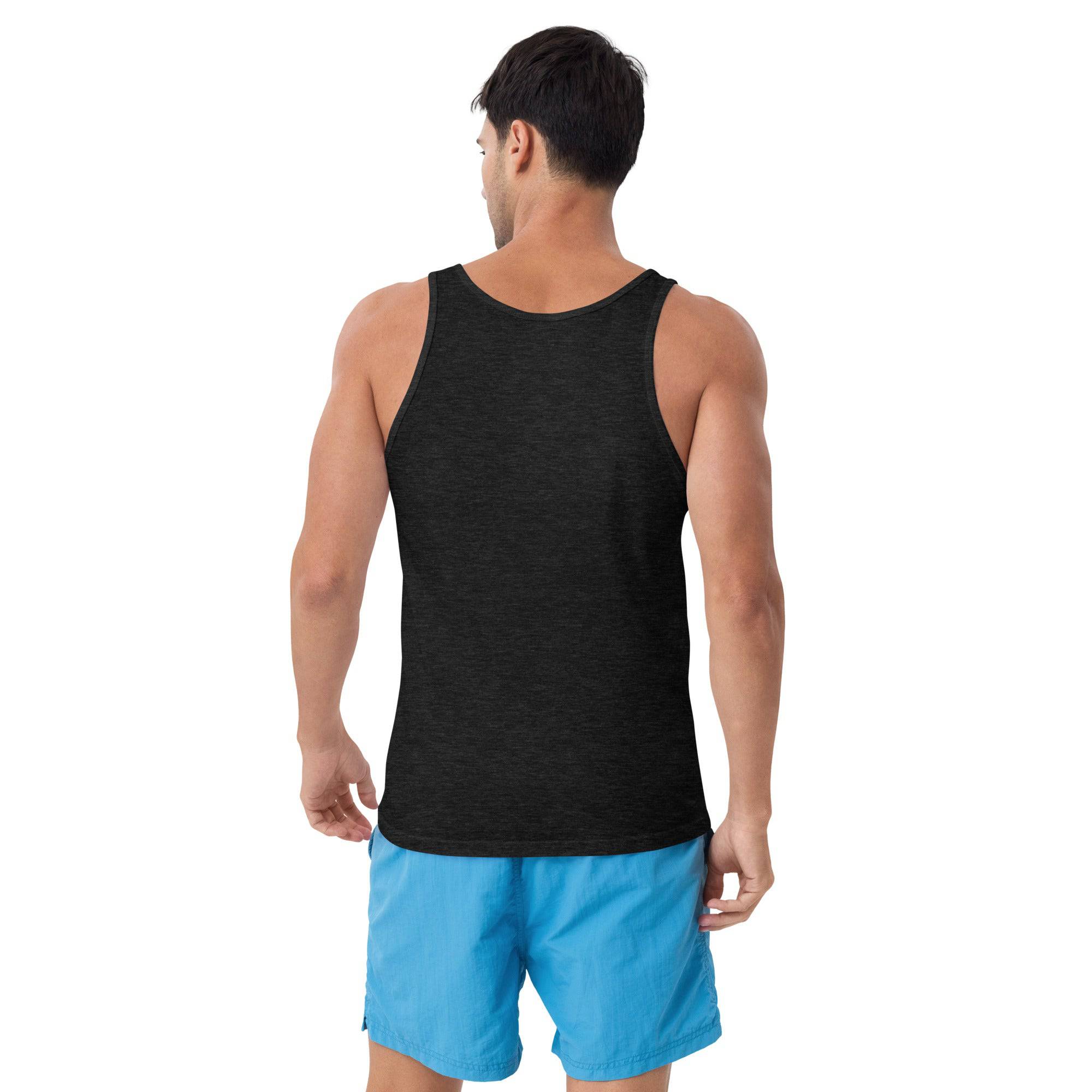 Men’s Staple Tank Top/Canabbis-Coffee - Enet Images
