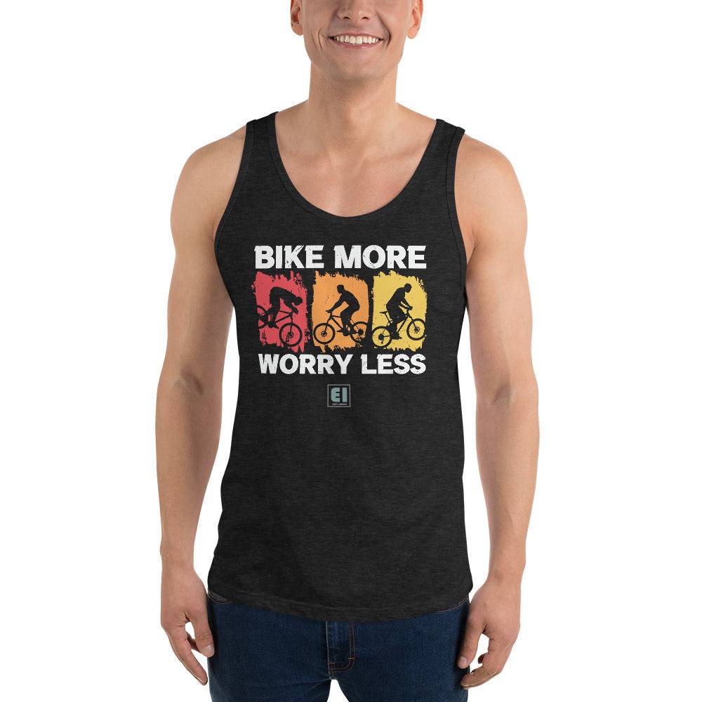 Men’s Staple Tank Top/Bike-More-Worry-Less - Enet Images