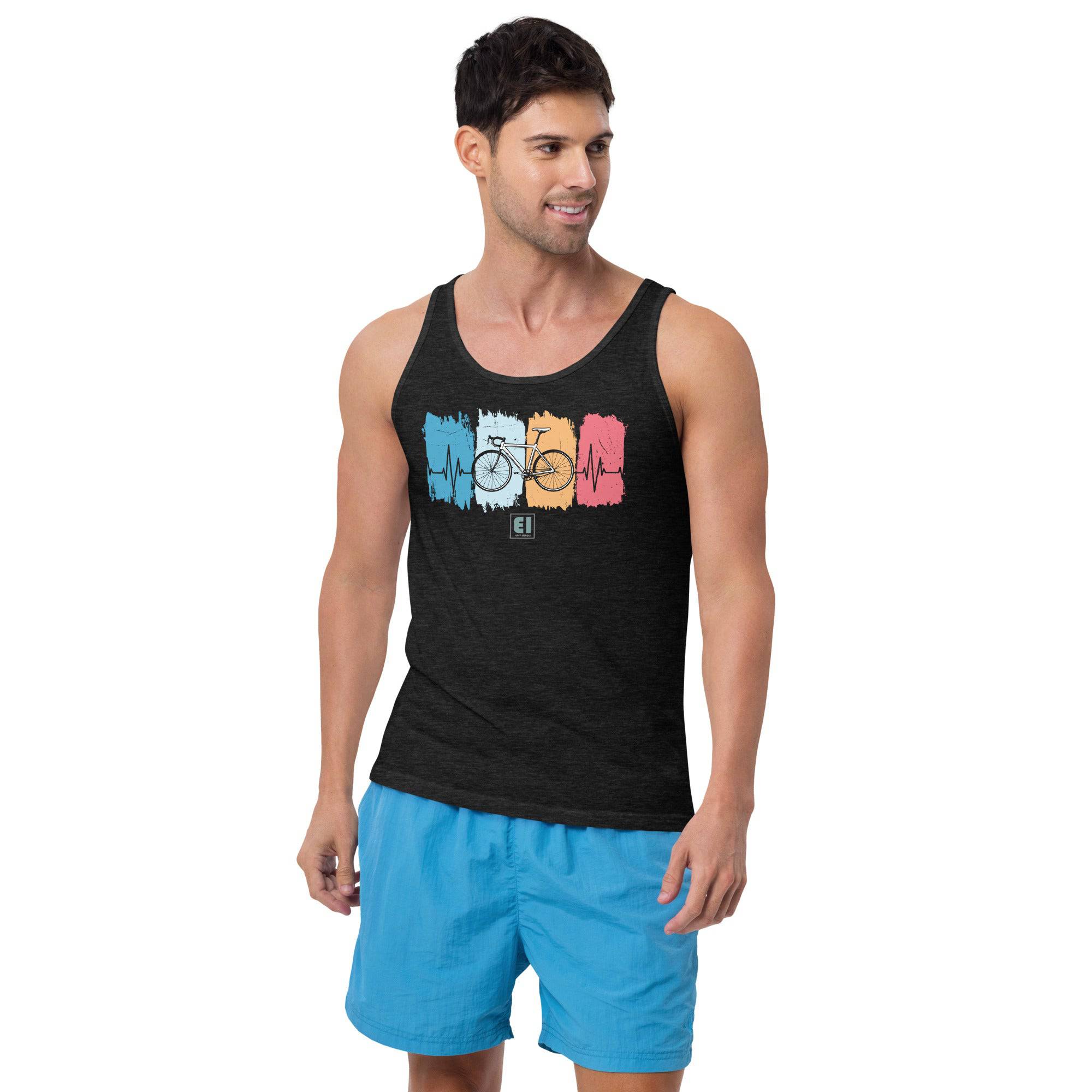 Men’s Staple Tank Top/Bicycle-Ride - Enet Images