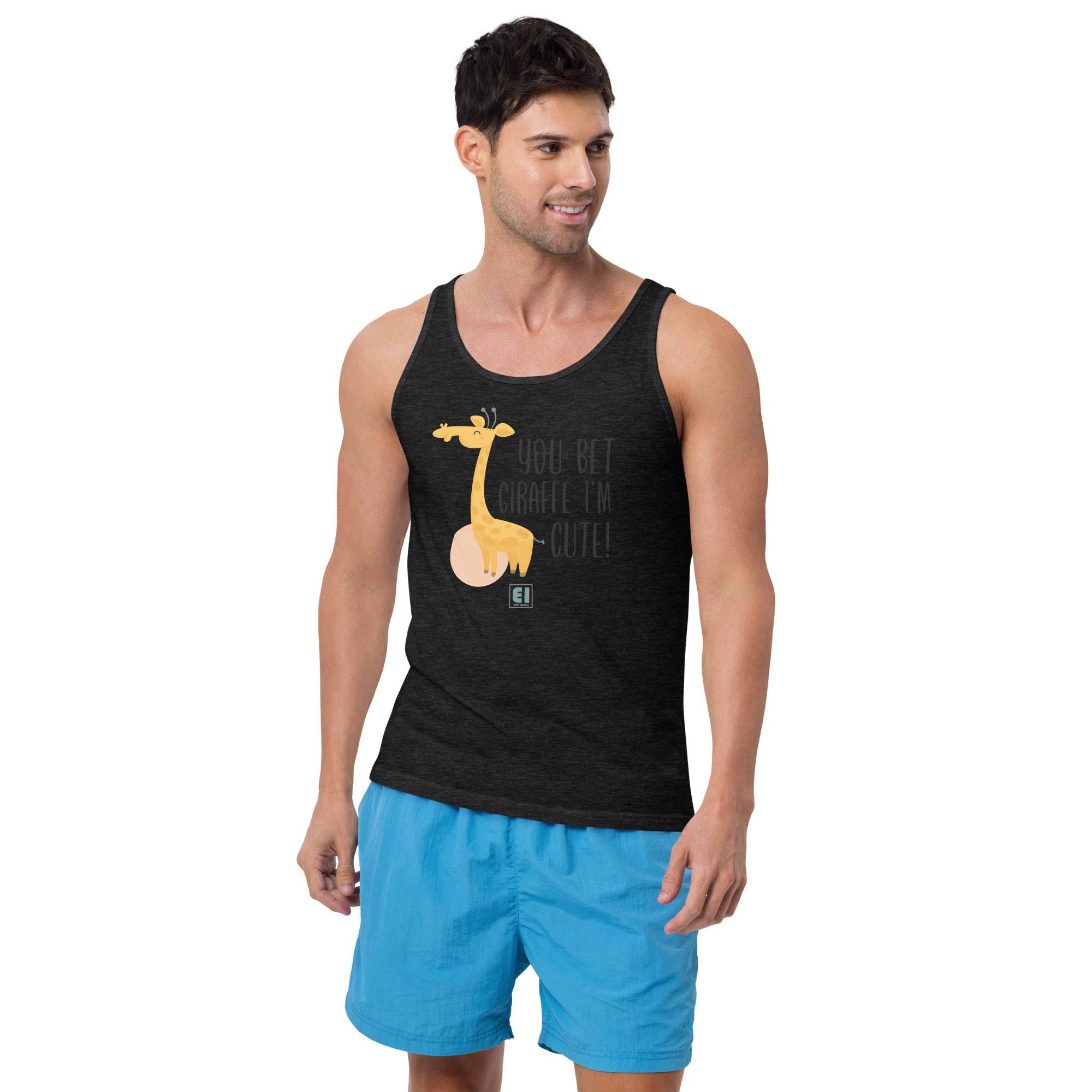 Men’s Staple Tank Top/Giraffe - Enet Images