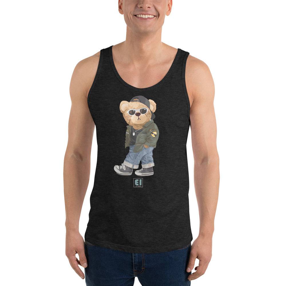 Men’s Staple Tank Top/Teddy-Bear-Street-Guy - Enet Images