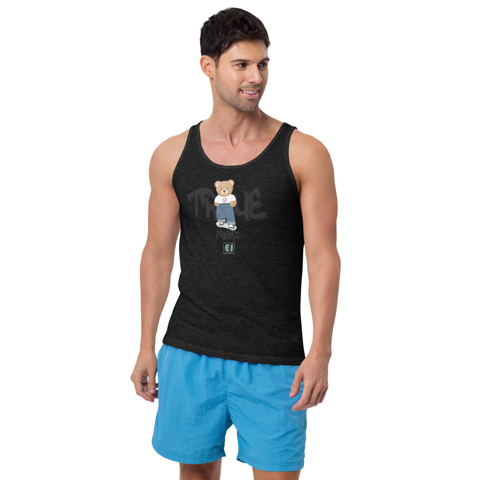 Men’s Staple Tank Top/Teddy-Bear-True - Enet Images