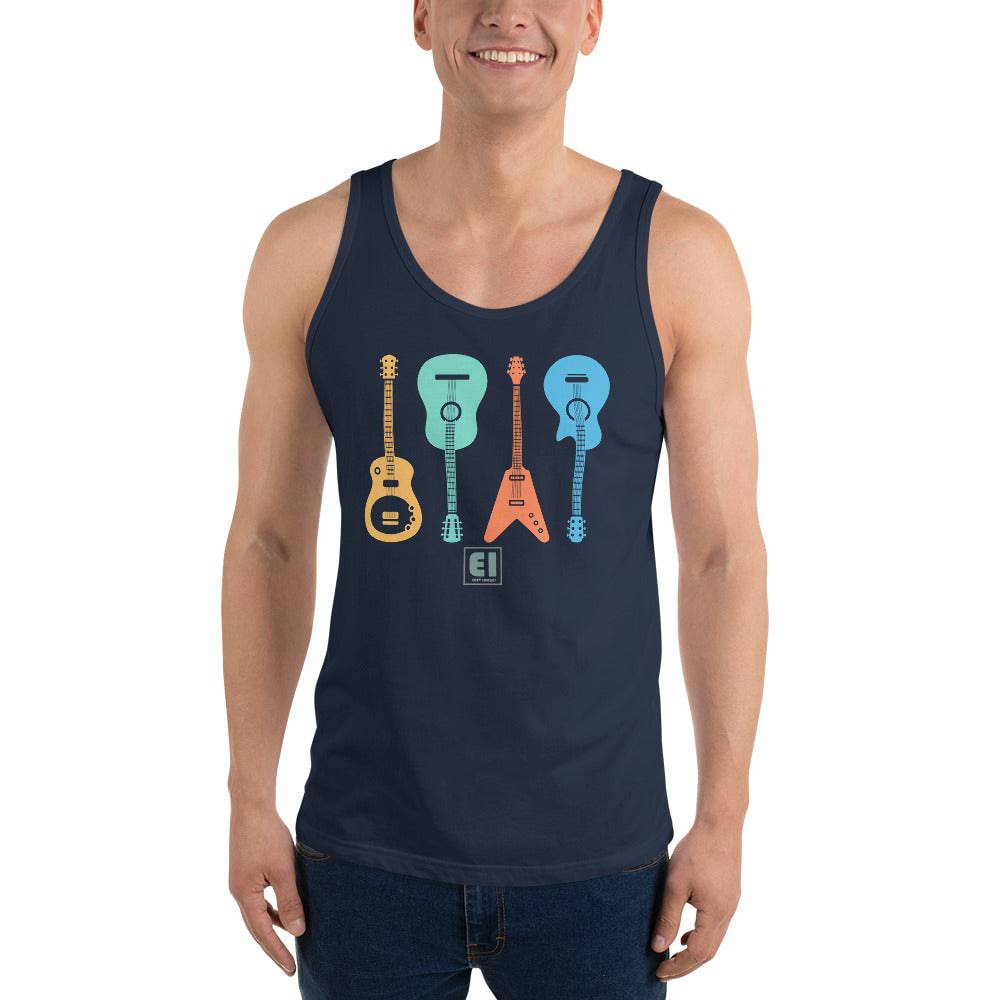 Men’s Staple Tank Top/Guitars-Vintage - Enet Images