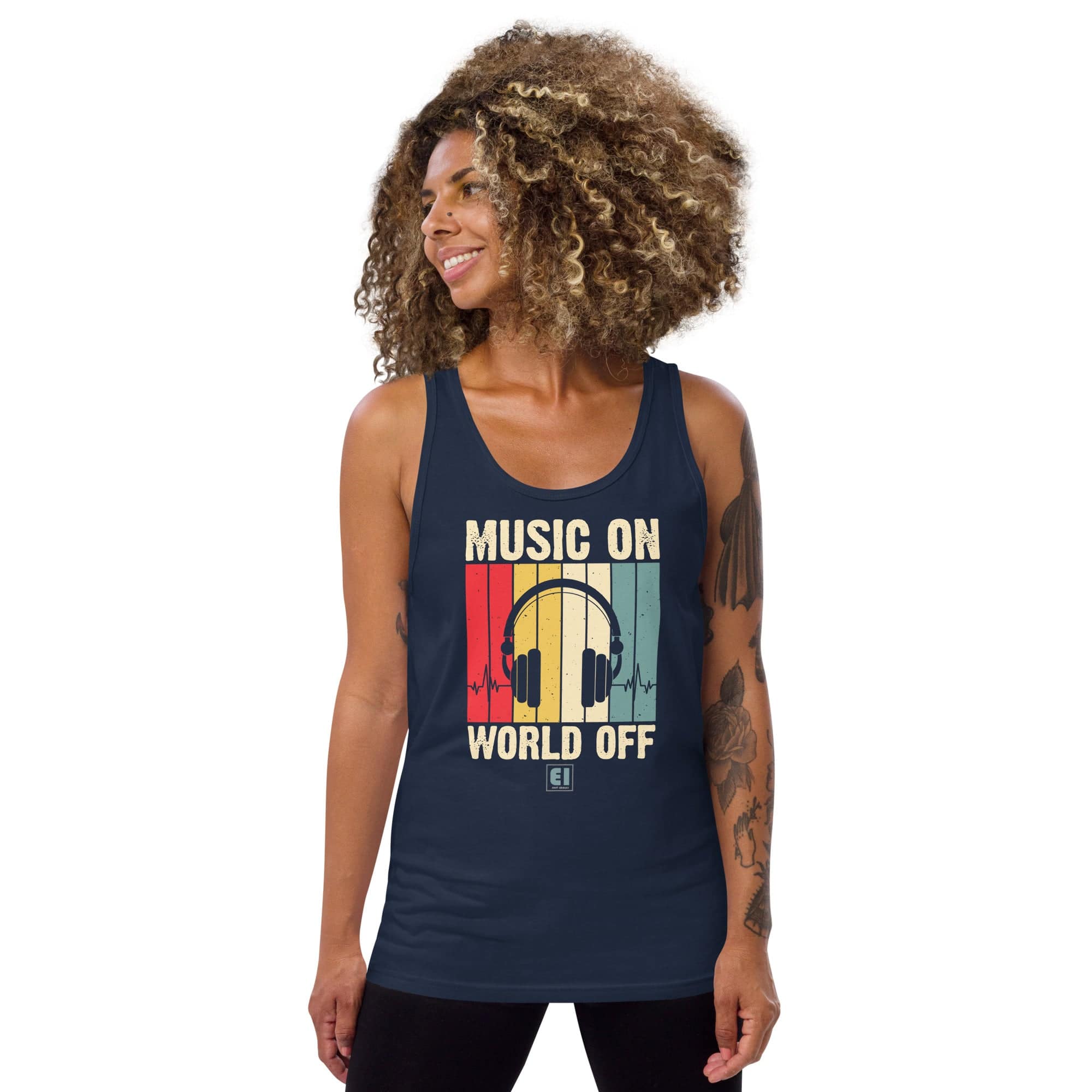Men’s Staple Tank Top/Music-On - Enet Images