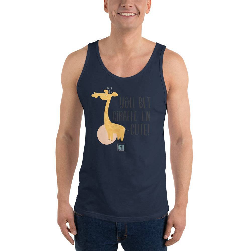 Men’s Staple Tank Top/Giraffe - Enet Images