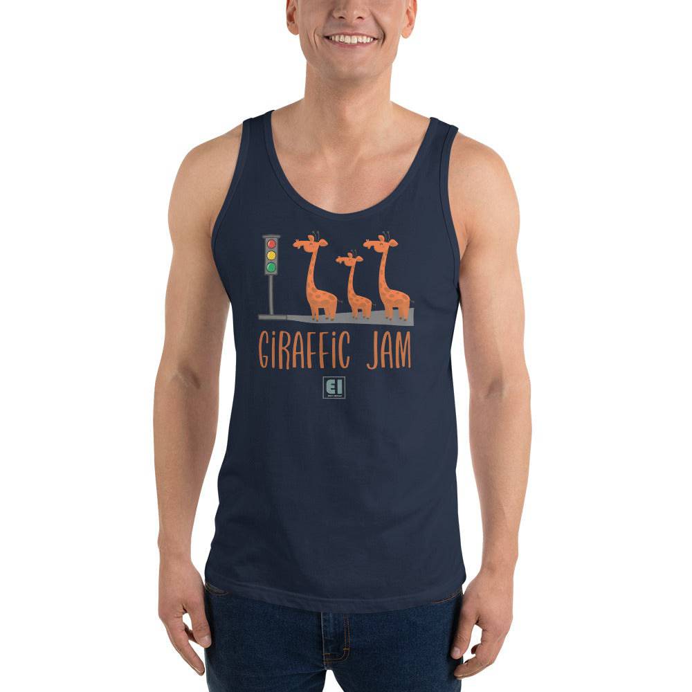 Men’s Staple Tank Top/Giraffe-Jam - Enet Images