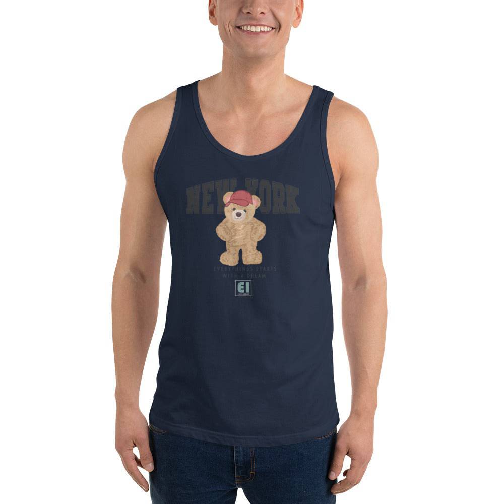 Men’s Staple Tank Top/Teddy-Bear-New-York - Enet Images