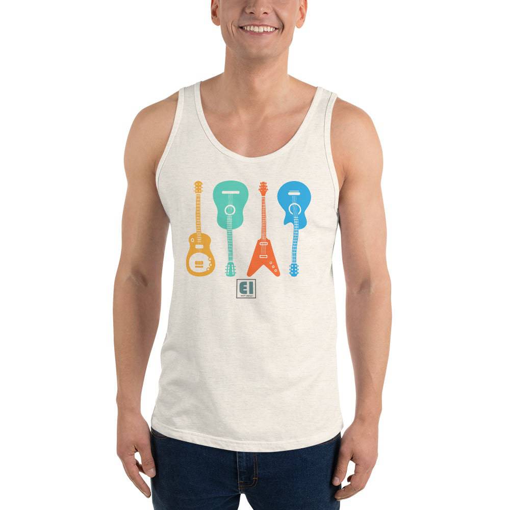 Men’s Staple Tank Top/Guitars-Vintage - Enet Images