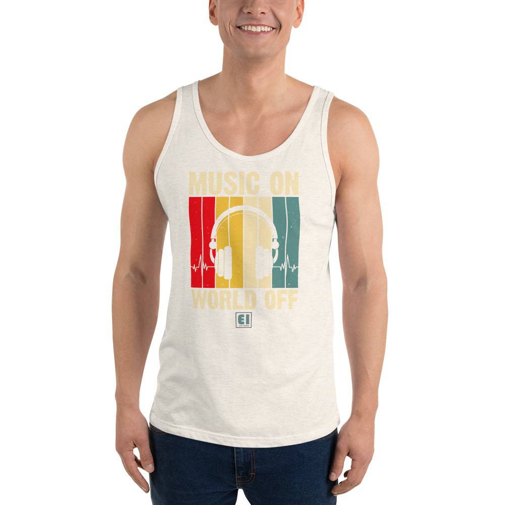 Men’s Staple Tank Top/Music-On - Enet Images