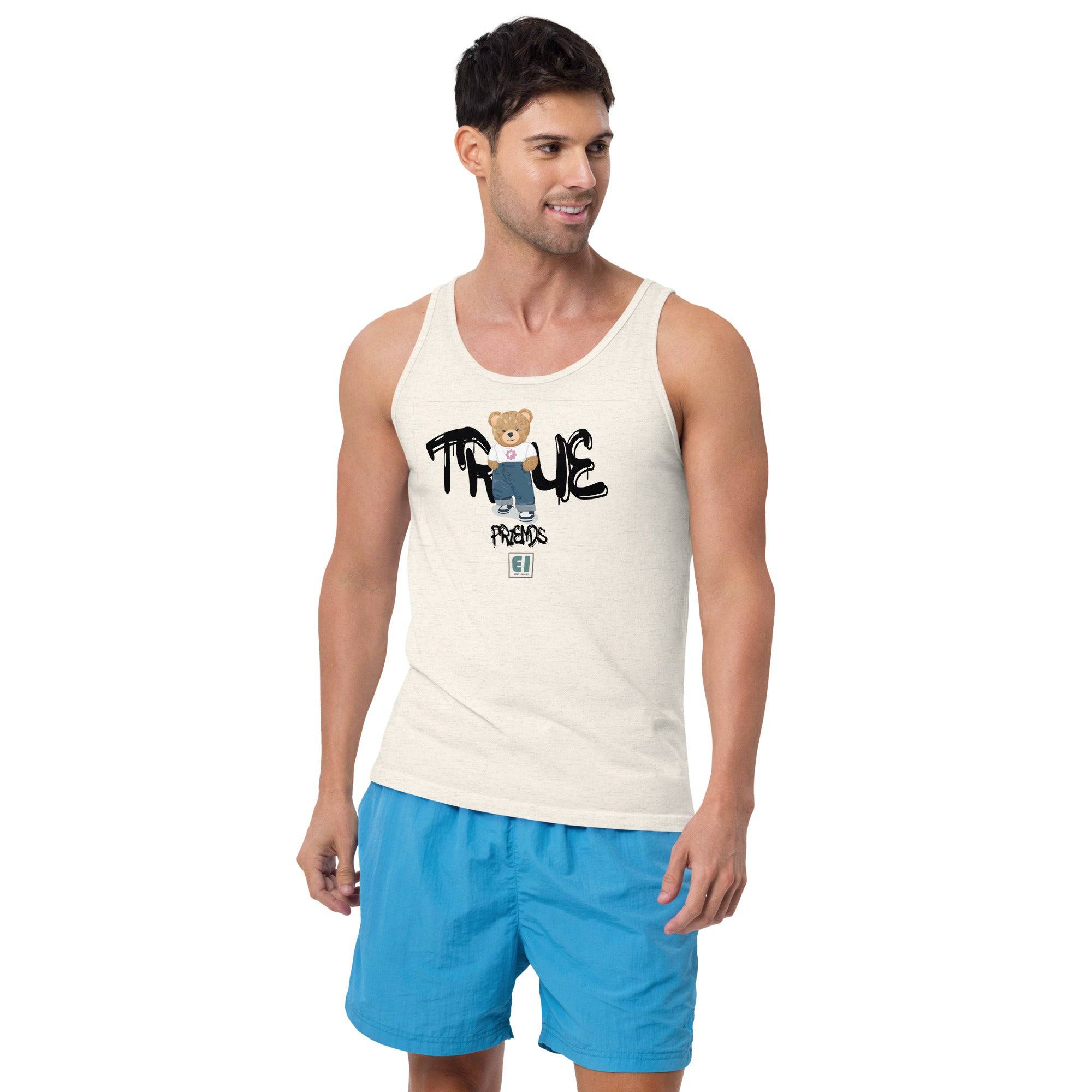 Men’s Staple Tank Top/Teddy-Bear-True - Enet Images