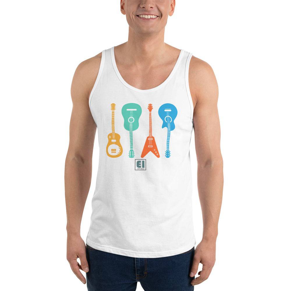 Men’s Staple Tank Top/Guitars-Vintage - Enet Images