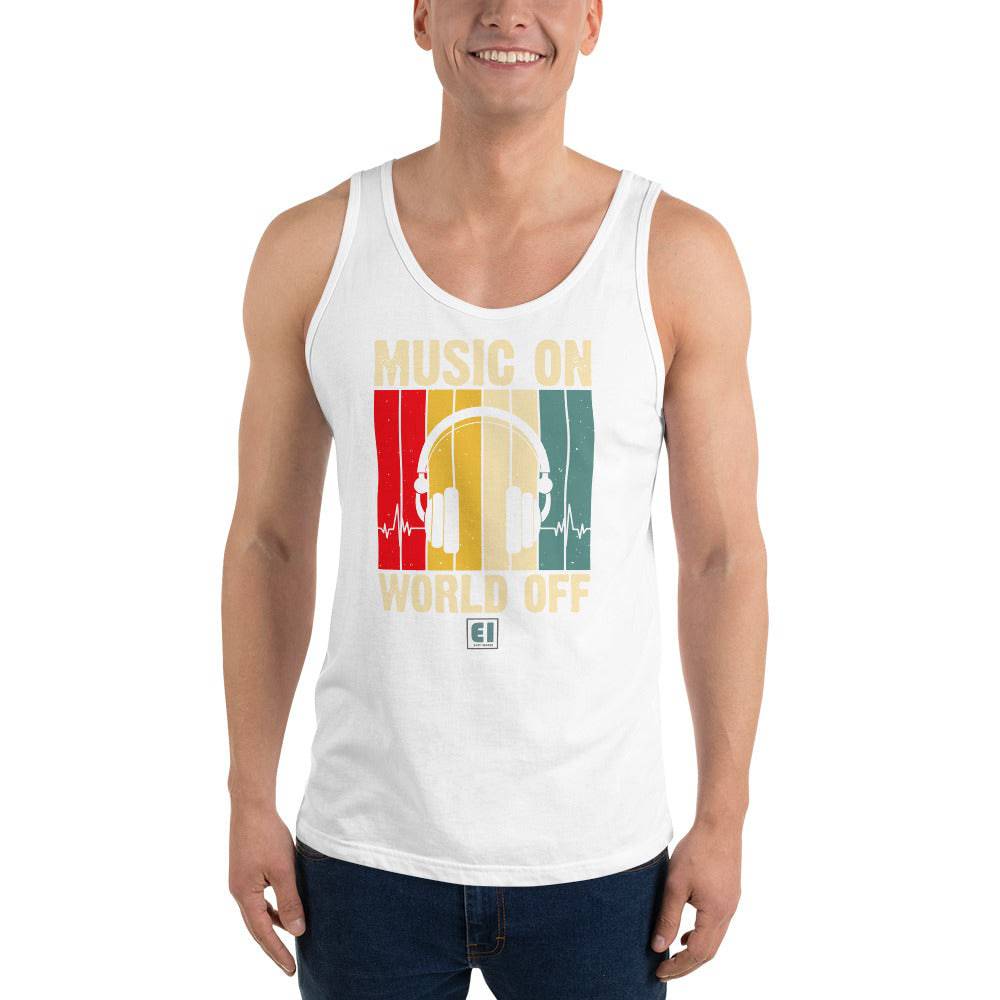 Men’s Staple Tank Top/Music-On - Enet Images