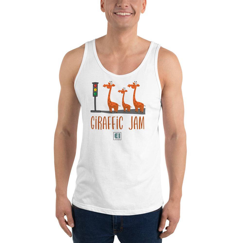 Men’s Staple Tank Top/Giraffe-Jam - Enet Images