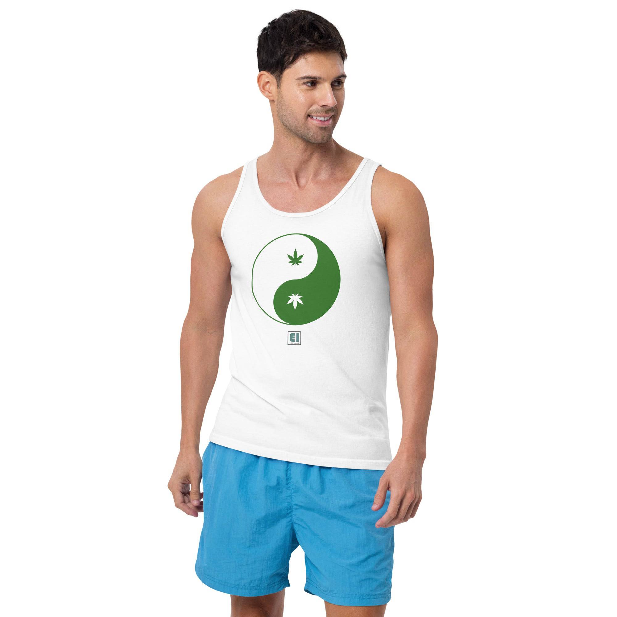 Men’s Staple Tank Top/Canabis - Enet Images