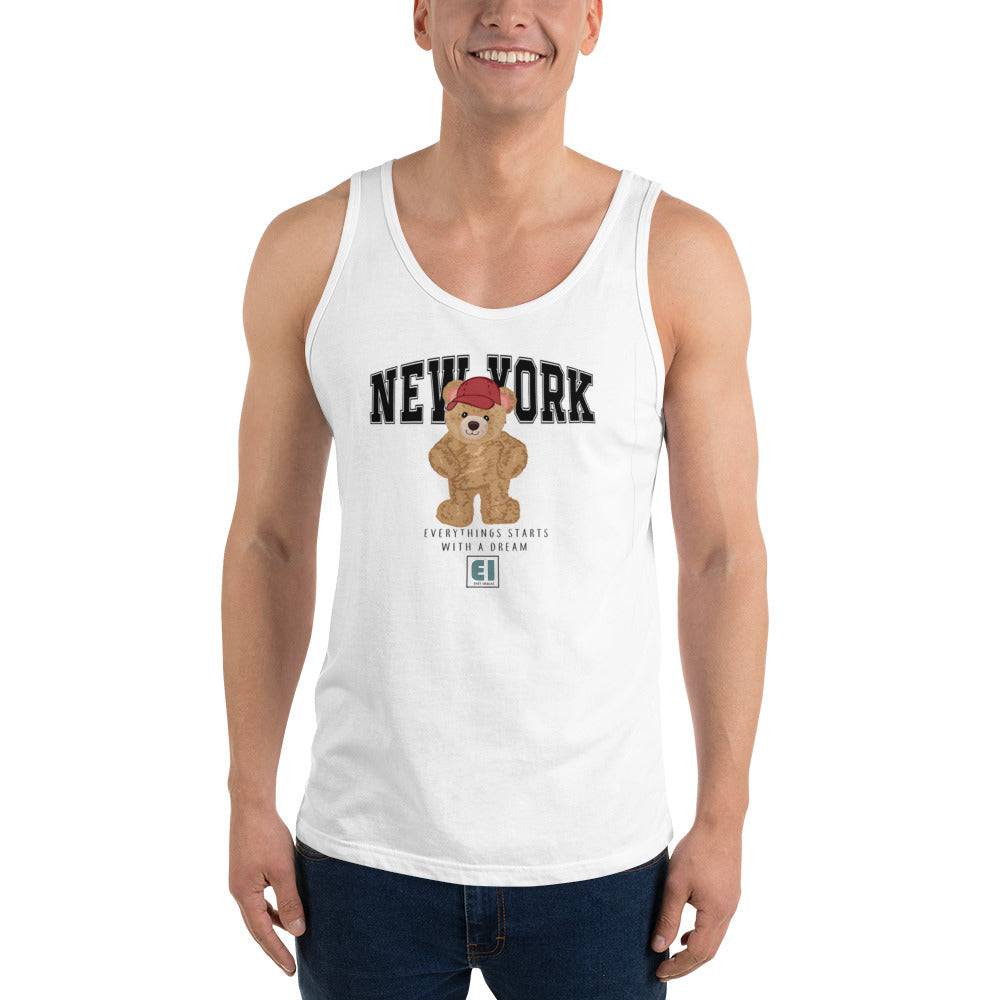 Men’s Staple Tank Top/Teddy-Bear-New-York - Enet Images