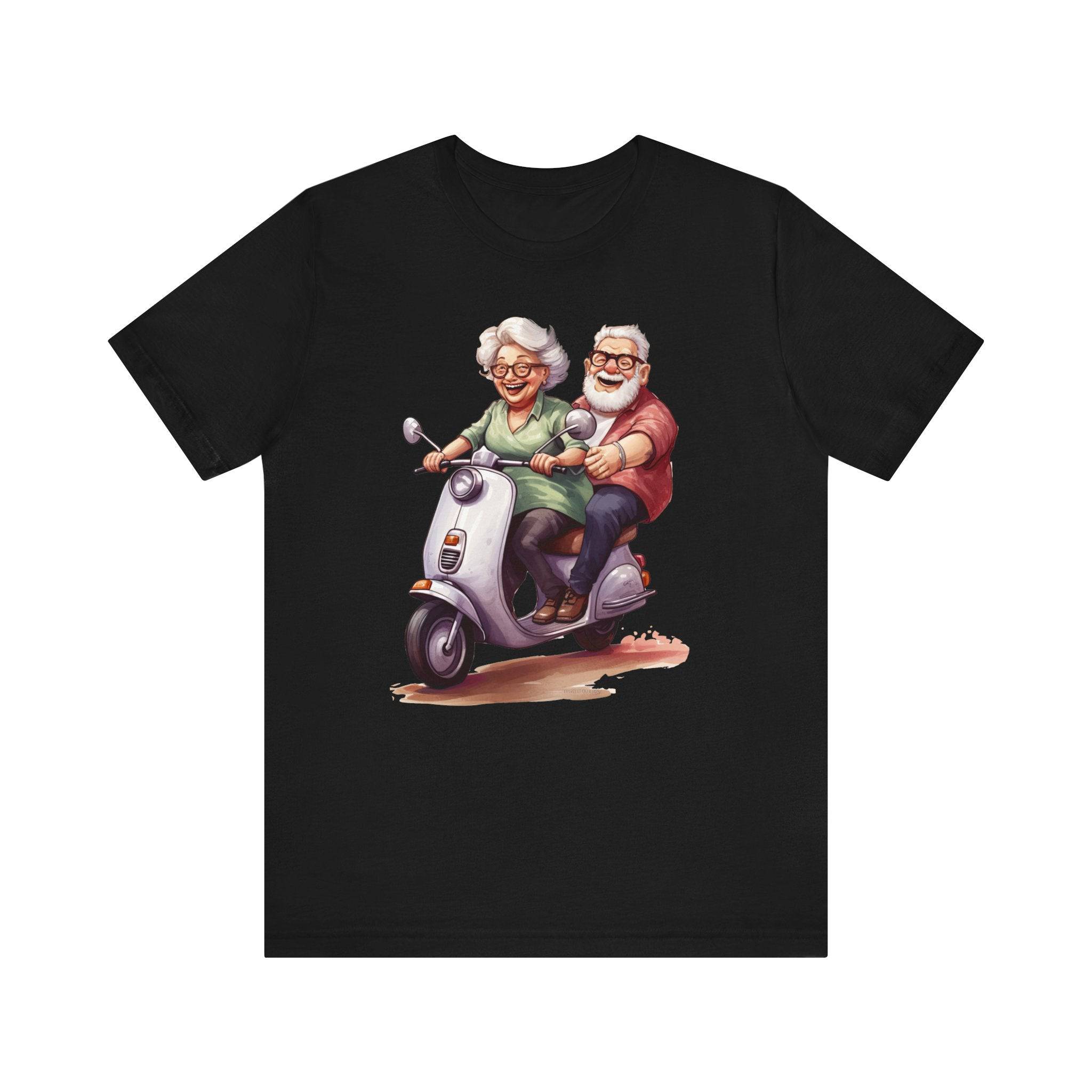 Budget Unisex Crewneck T-shirt/Grandparents-Vespa - Enet Images