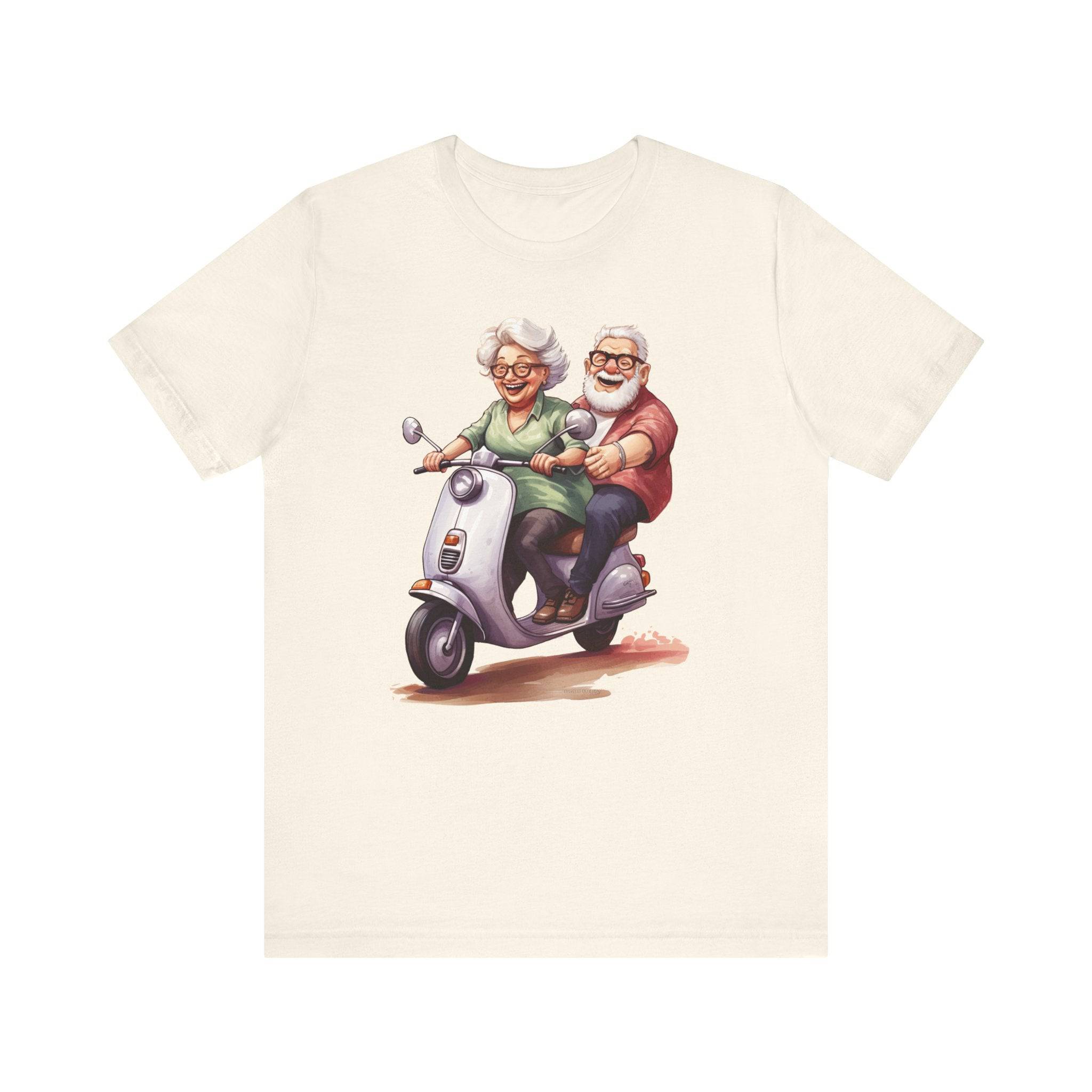 Budget Unisex Crewneck T-shirt/Grandparents-Vespa - Enet Images