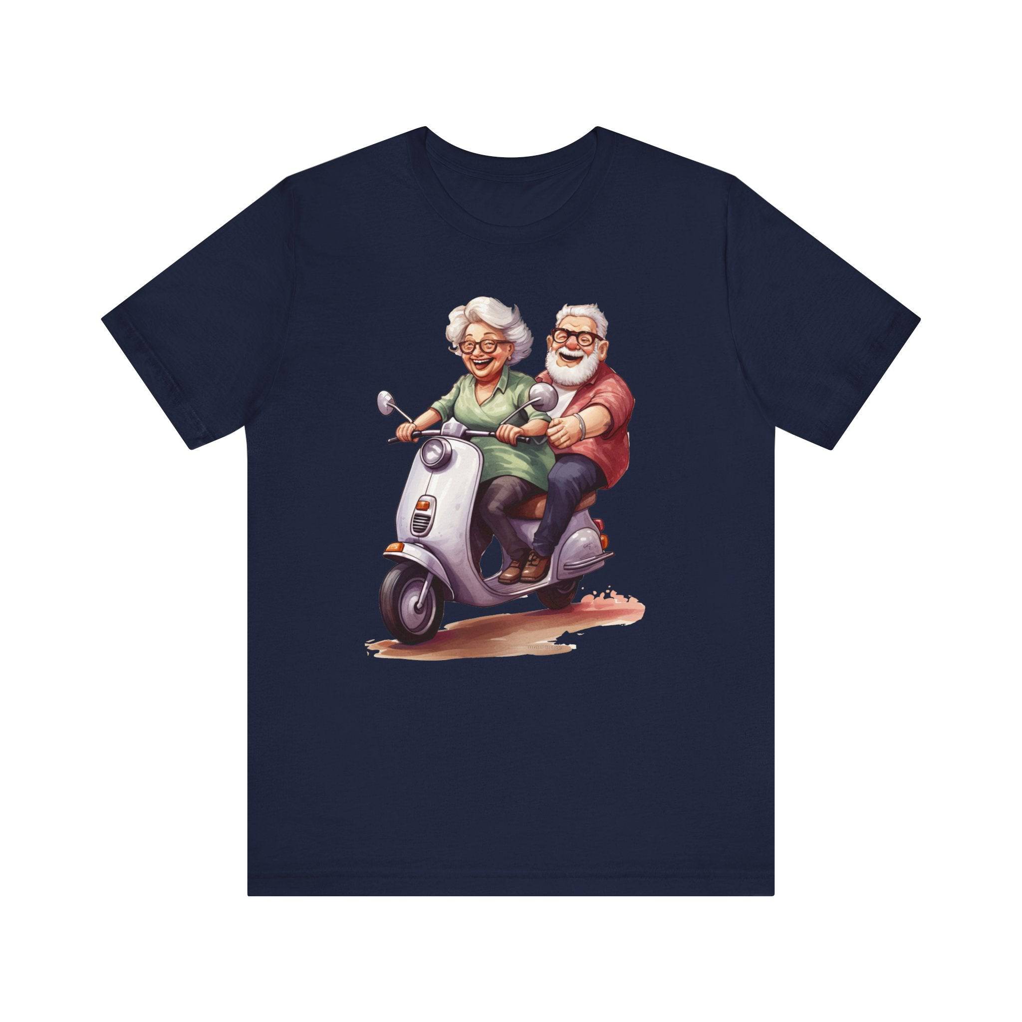 Budget Unisex Crewneck T-shirt/Grandparents-Vespa - Enet Images