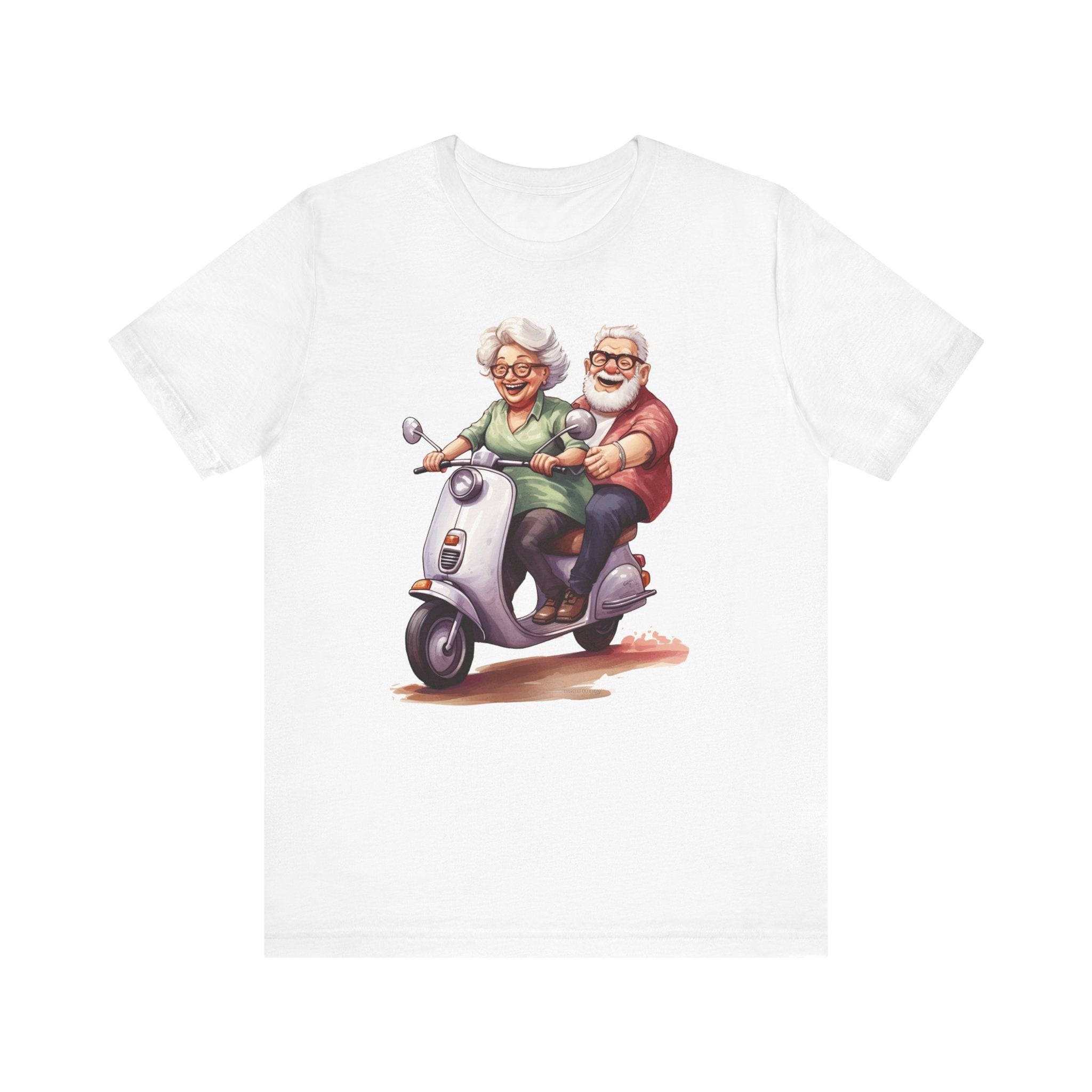 Budget Unisex Crewneck T-shirt/Grandparents-Vespa - Enet Images