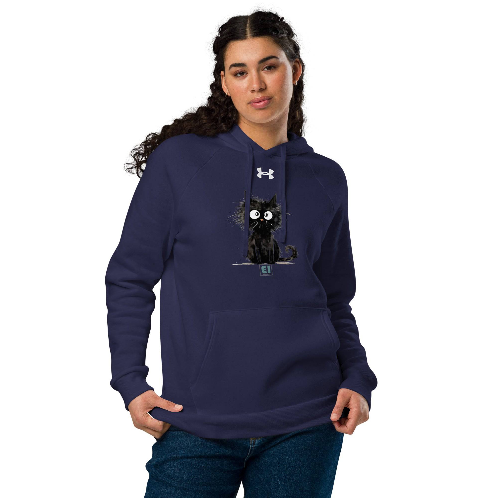 Under Armour® hoodie/Funny-Black-Cat - Enet Images