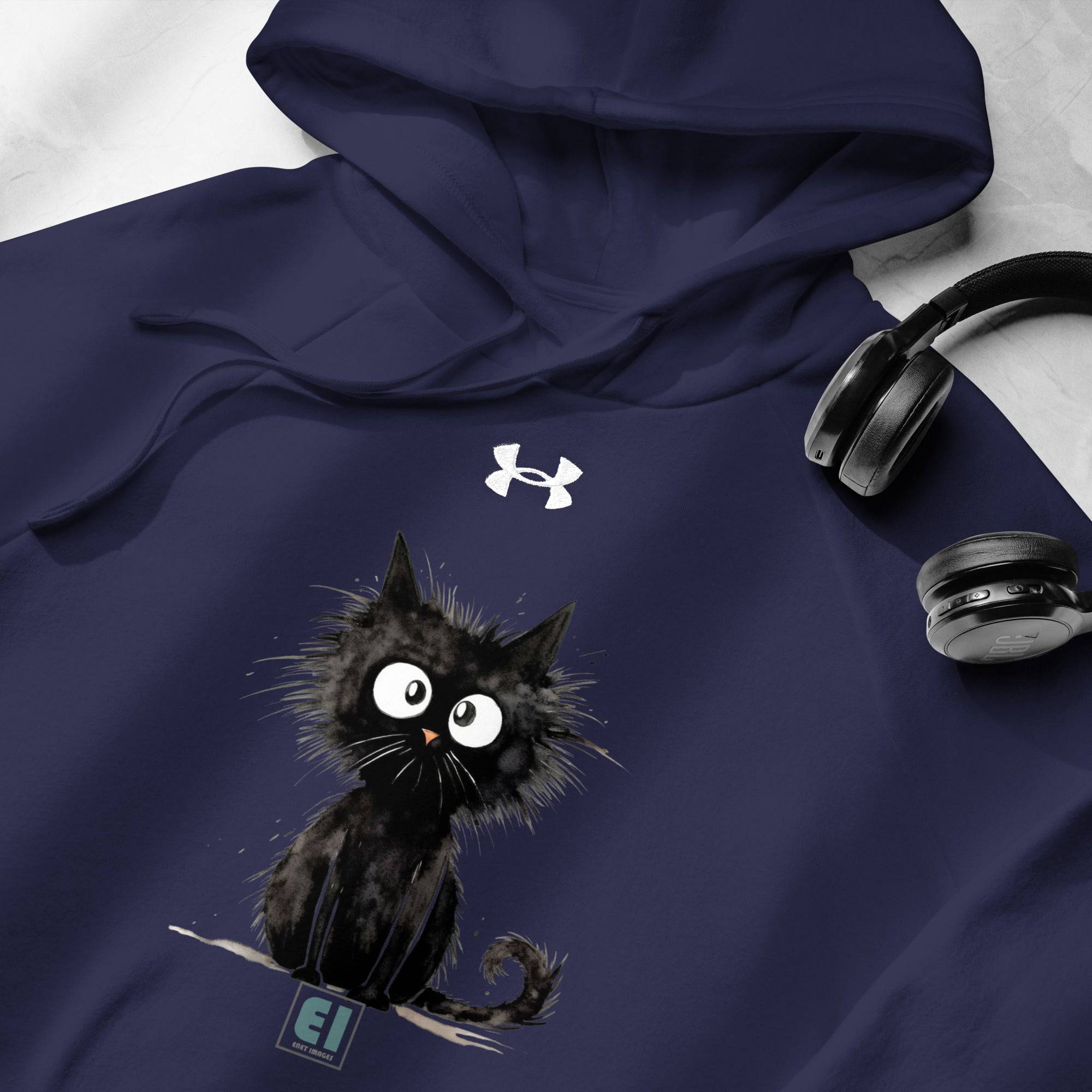 Under Armour® hoodie/Funny-Black-Cat - Enet Images