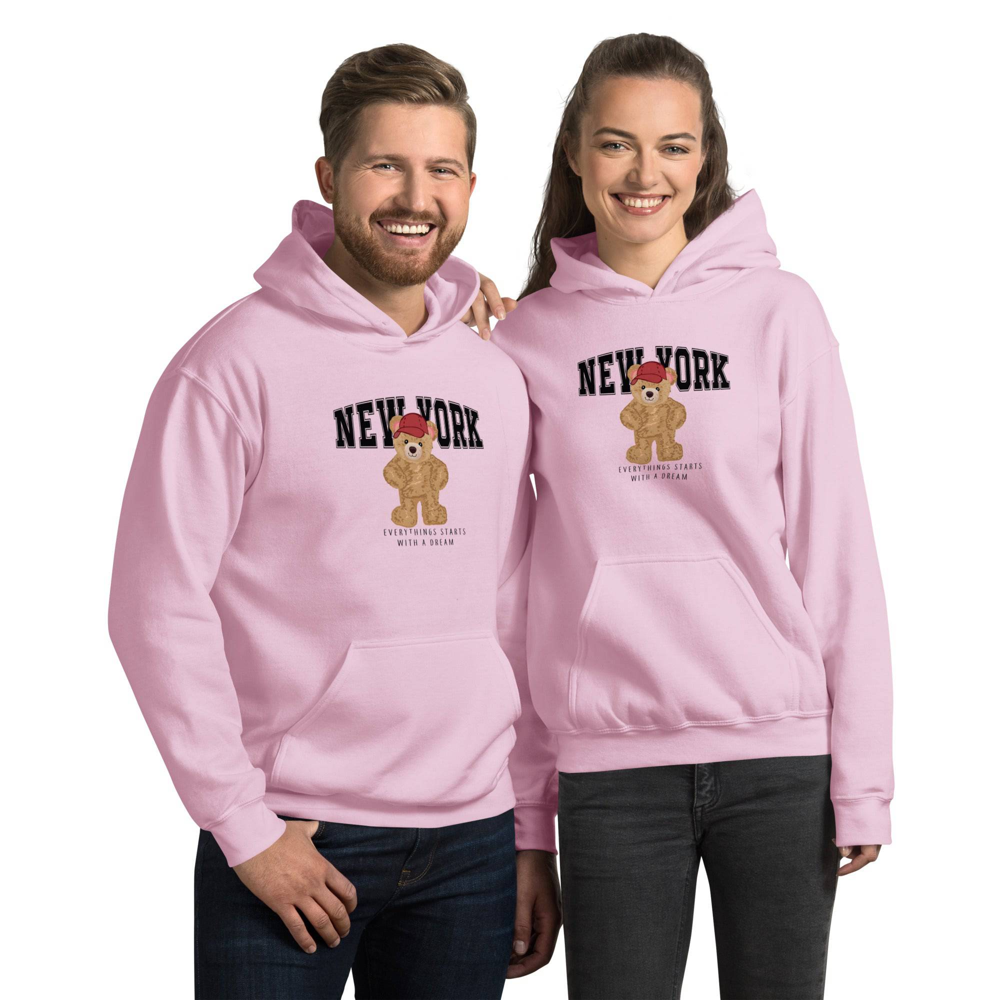 Unisex Hoodie/TeddyBear-New-York - Enet Images