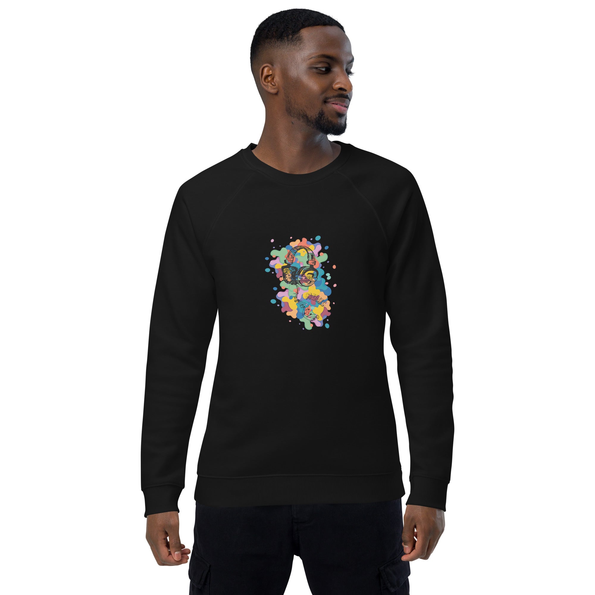 Unisex organic sweatshirt/Music-Colors - Enet Images