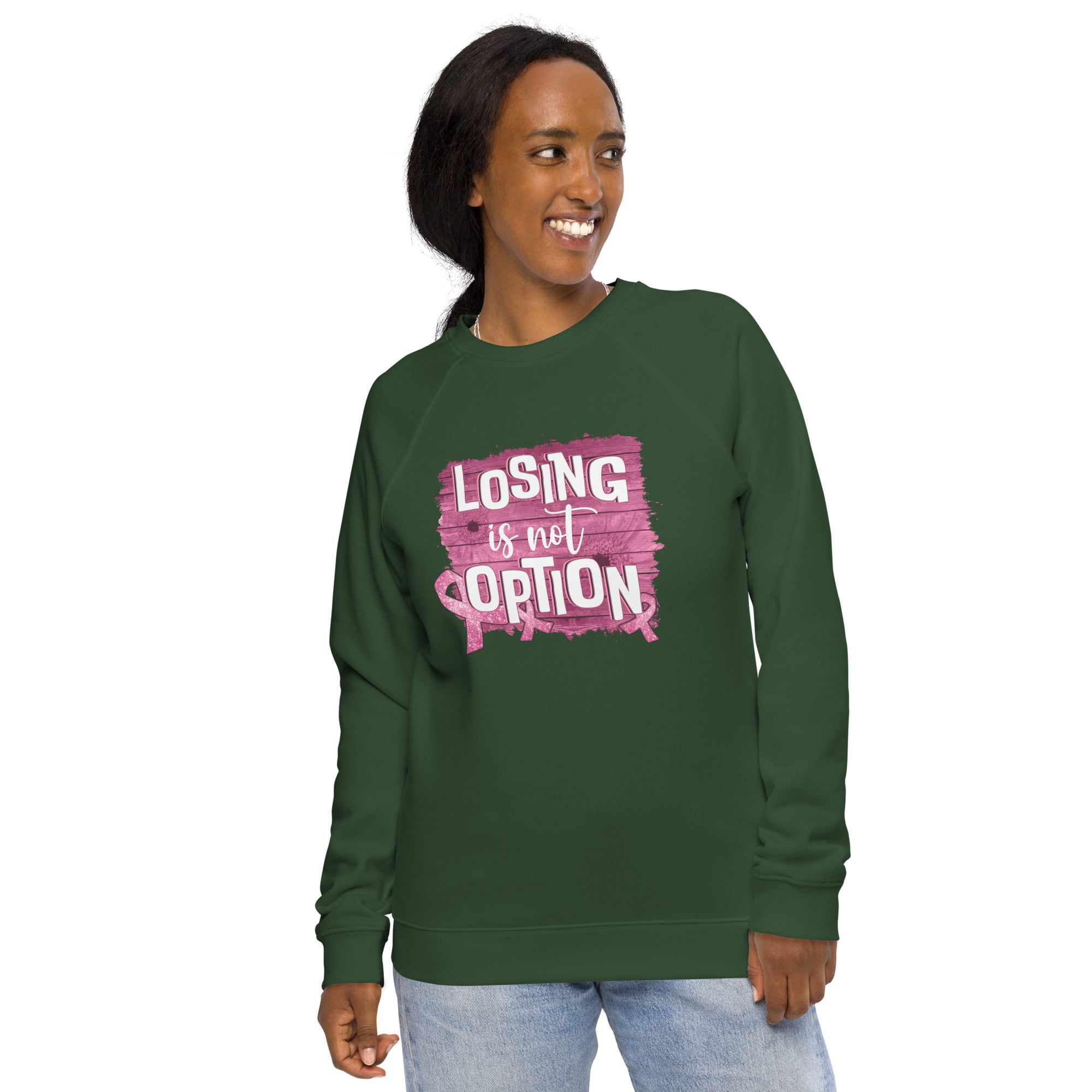 Unisex Organic Sweatshirt/Losing-Is-Not-An-Option - Enet Images