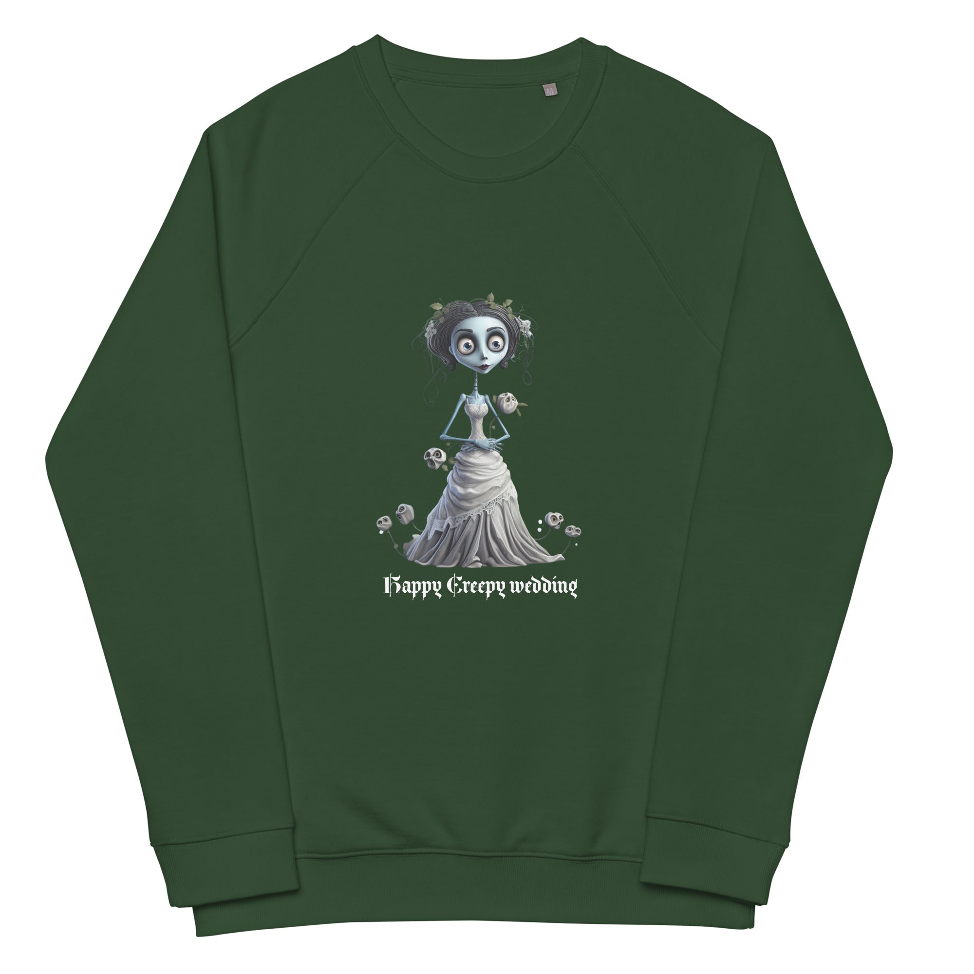 Unisex Organic Sweatshirt/Happy-Creepy-Wedding - Enet Images